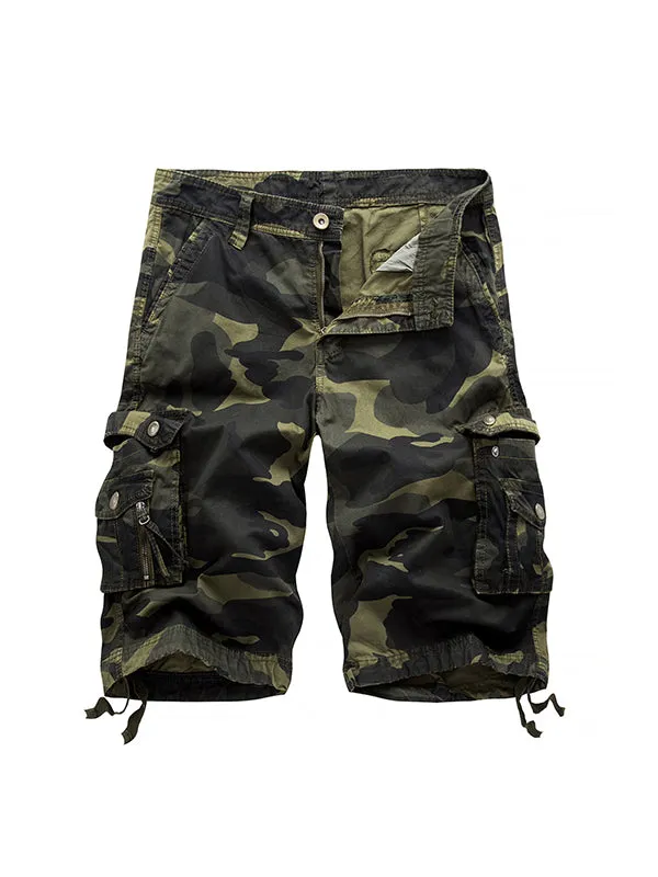 Men's Loose Multi-Color Casual Beach Cargo Shorts