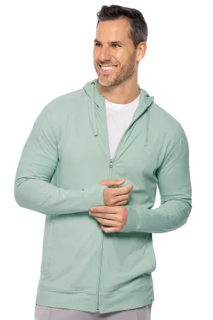 Men's LumaLeo Zip-Up Hoodie | Misty Aqua