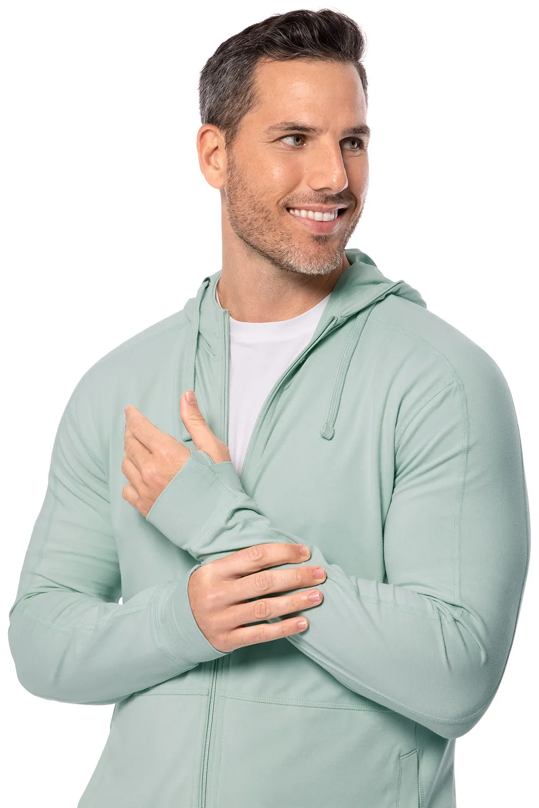 Men's LumaLeo Zip-Up Hoodie | Misty Aqua