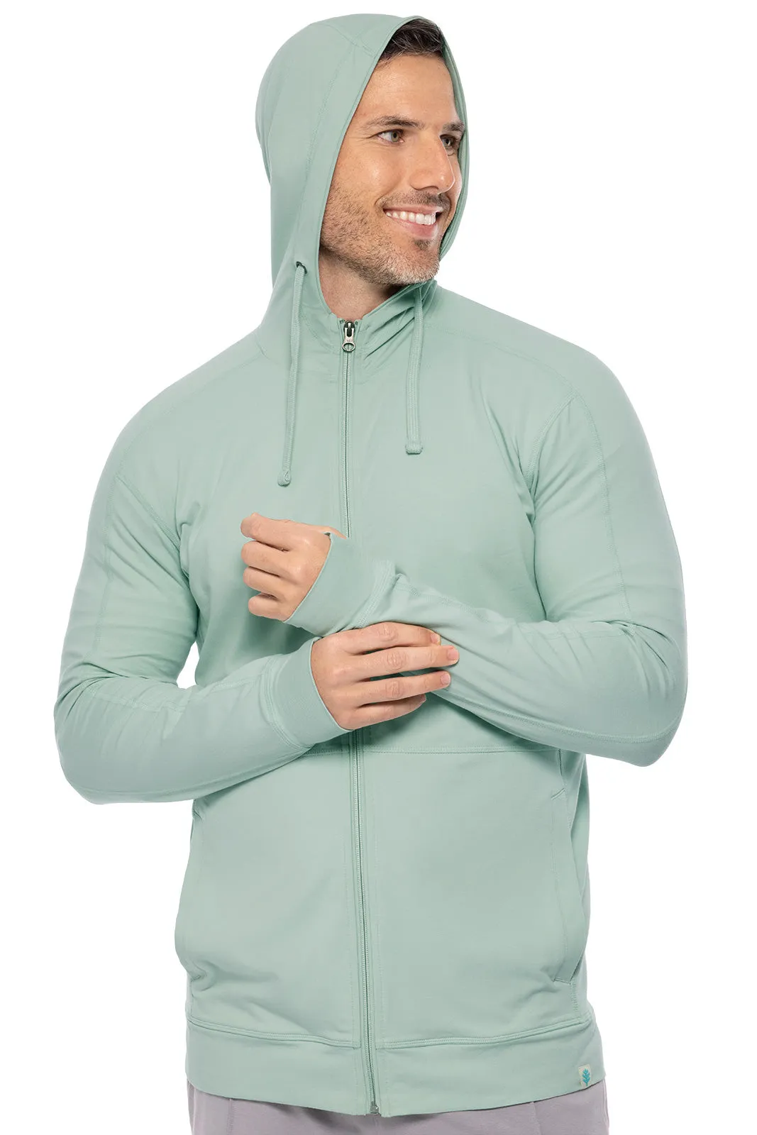 Men's LumaLeo Zip-Up Hoodie | Misty Aqua
