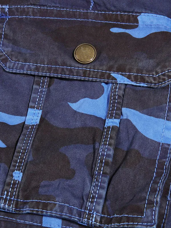Men'S Multi-Pocket Casual Midi Pants For Beach Cargo Shorts