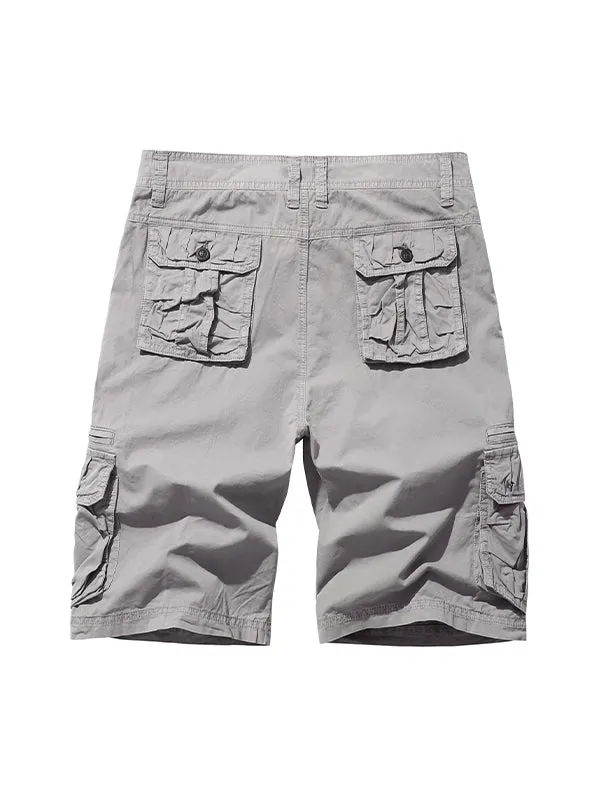Men'S Multi-Pocket Loose Beach Cargo Shorts