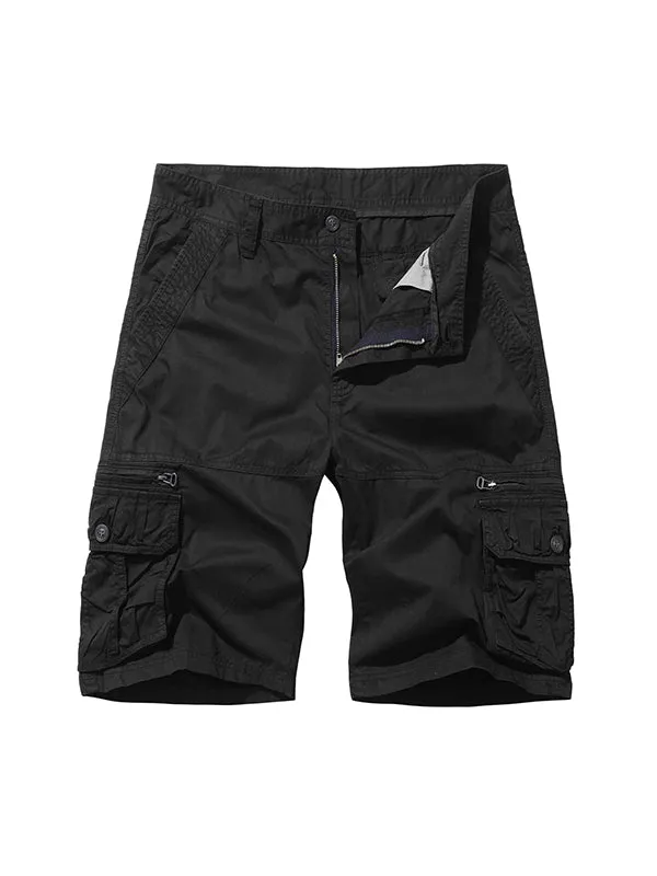 Men'S Multi-Pocket Loose Beach Cargo Shorts