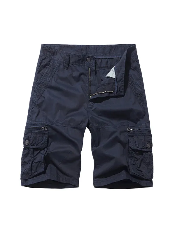 Men'S Multi-Pocket Loose Beach Cargo Shorts