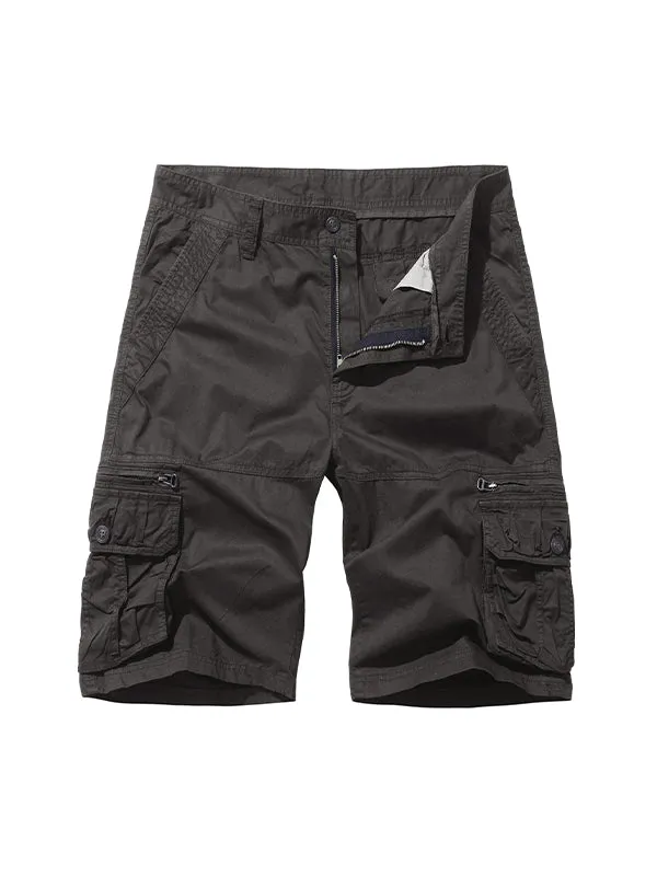 Men'S Multi-Pocket Loose Beach Cargo Shorts
