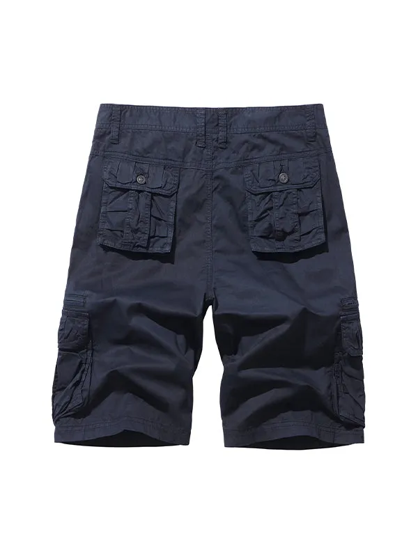 Men'S Multi-Pocket Loose Beach Cargo Shorts