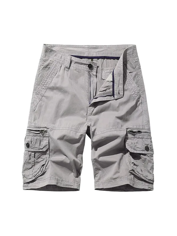 Men'S Multi-Pocket Loose Beach Cargo Shorts