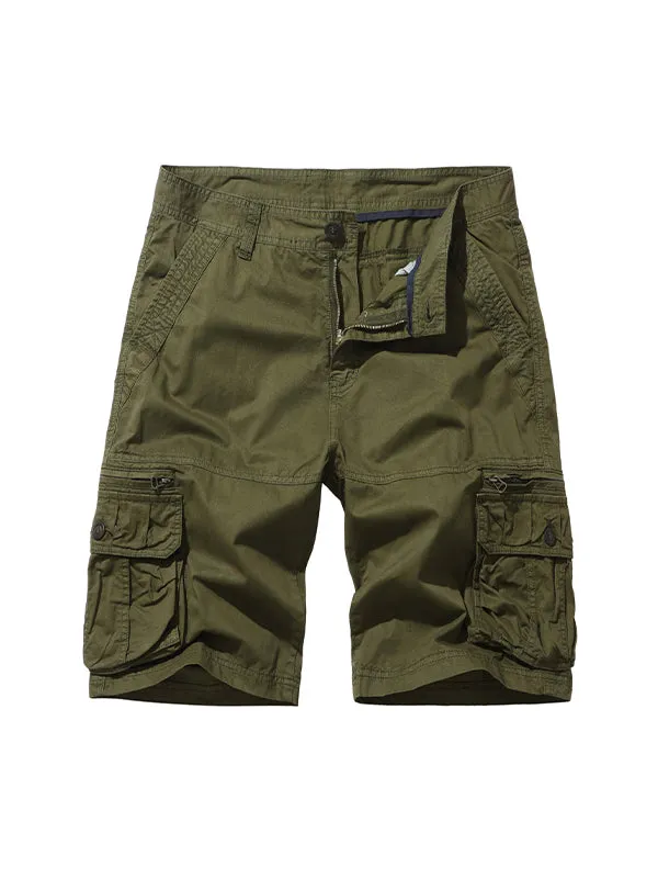 Men'S Multi-Pocket Loose Beach Cargo Shorts