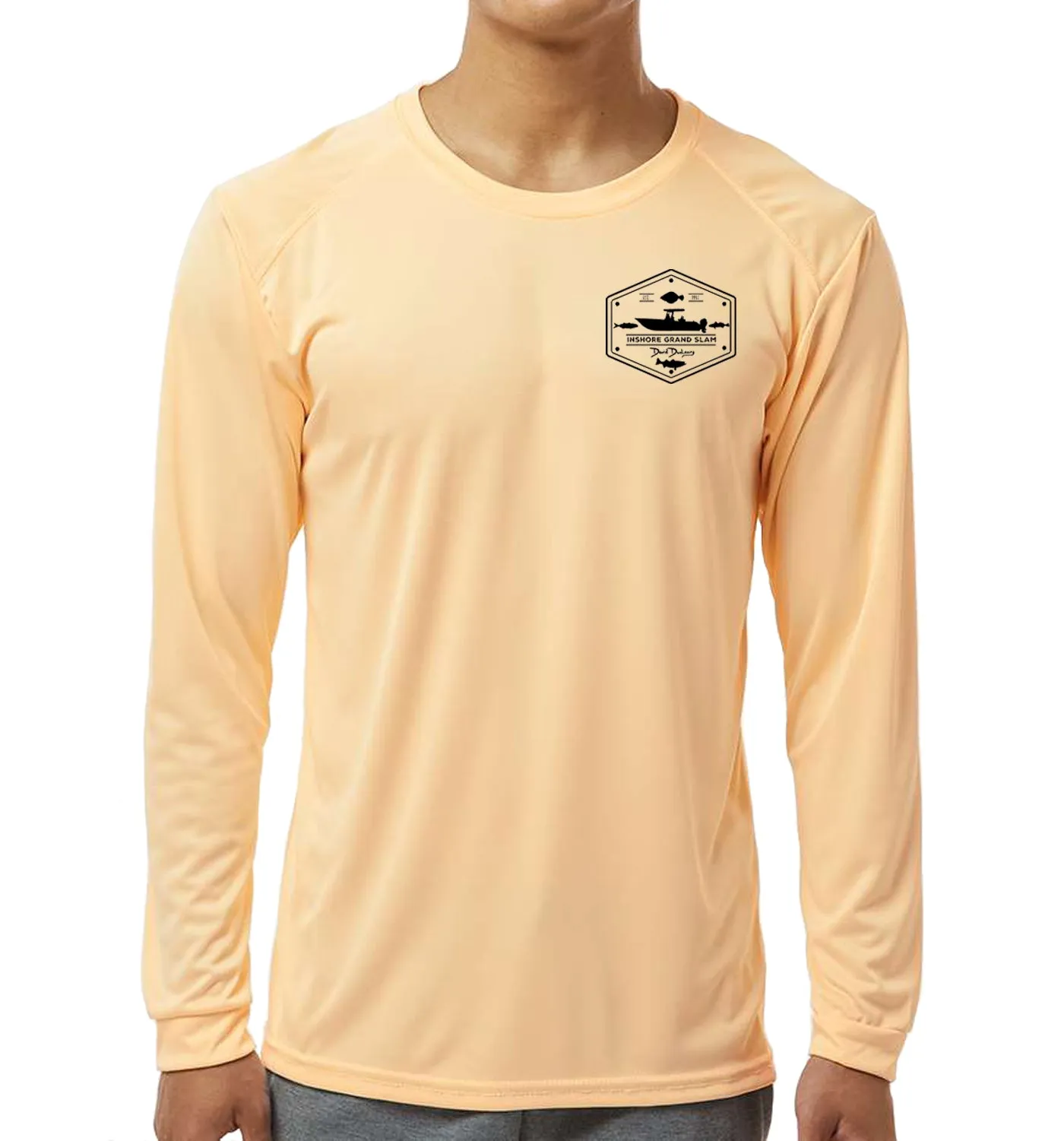Men's Performance Inshore Grand Slam Peach Long Sleeve