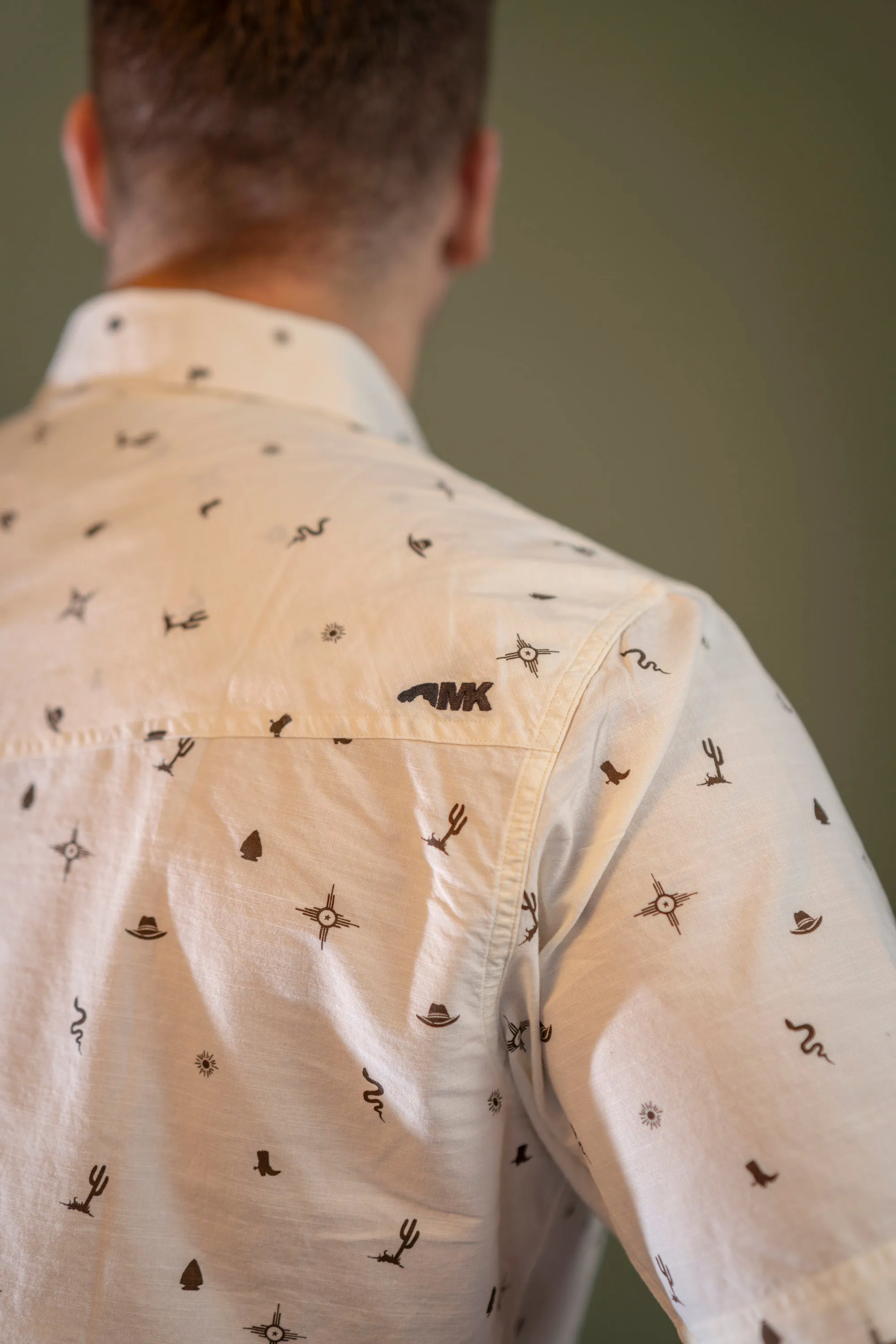 Men's Rodeo Printed Short Sleeve Woven Shirt