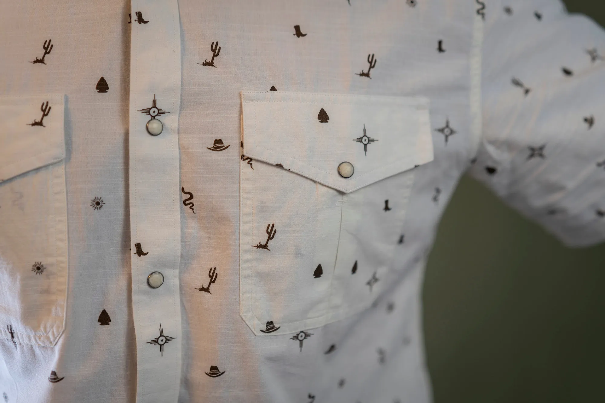 Men's Rodeo Printed Short Sleeve Woven Shirt