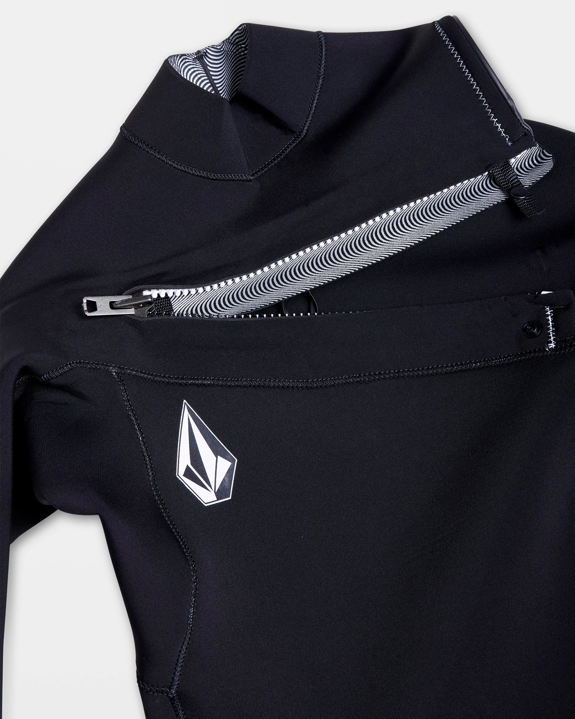 Modulator 4/3Mm Chest Zip Full Wetsuit - BLACK