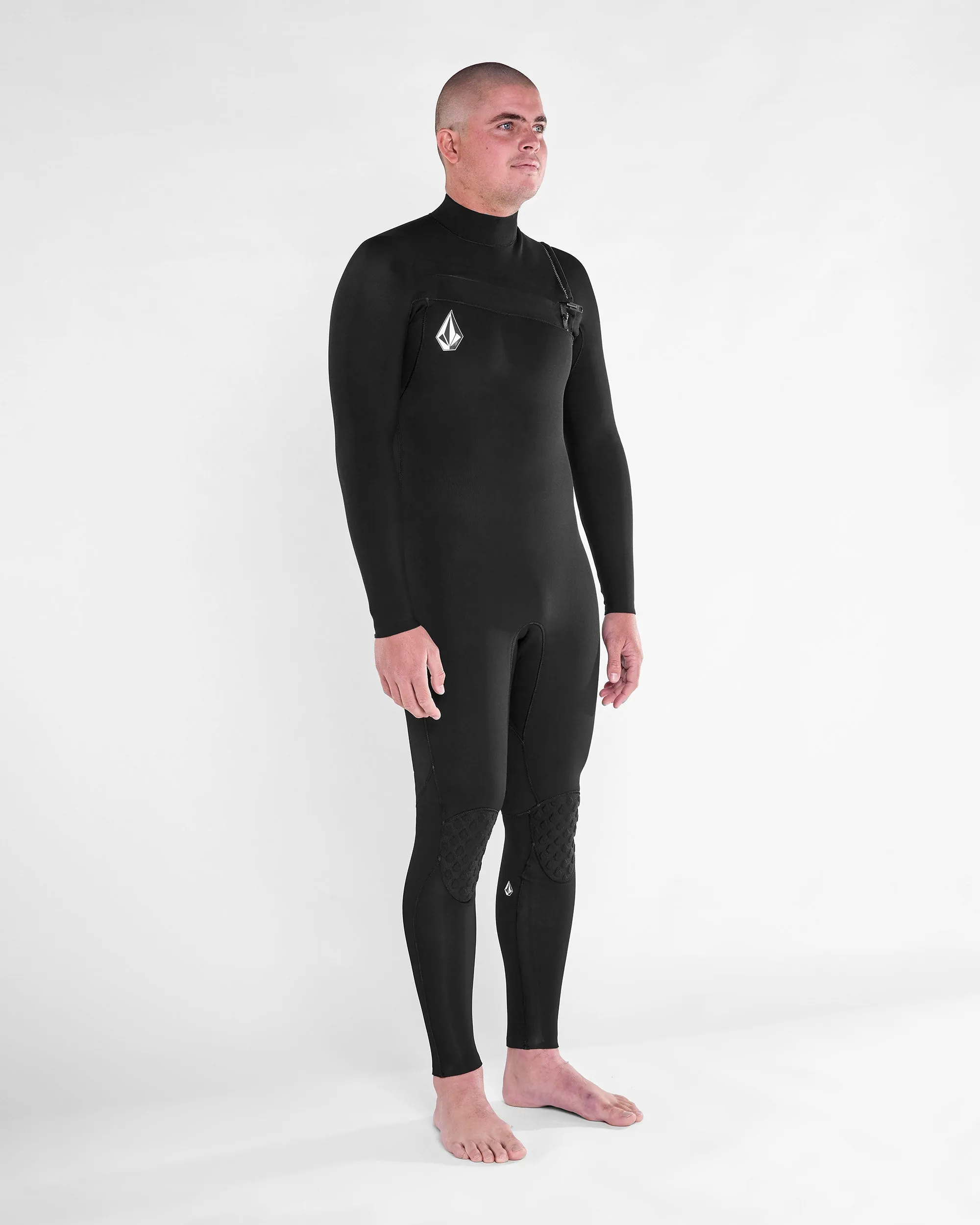 Modulator 4/3Mm Chest Zip Full Wetsuit - BLACK