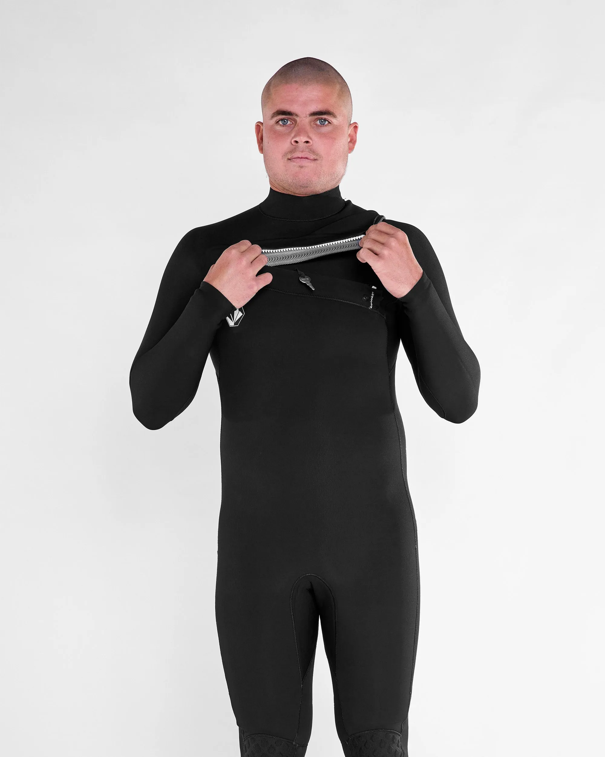 Modulator 4/3Mm Chest Zip Full Wetsuit - BLACK