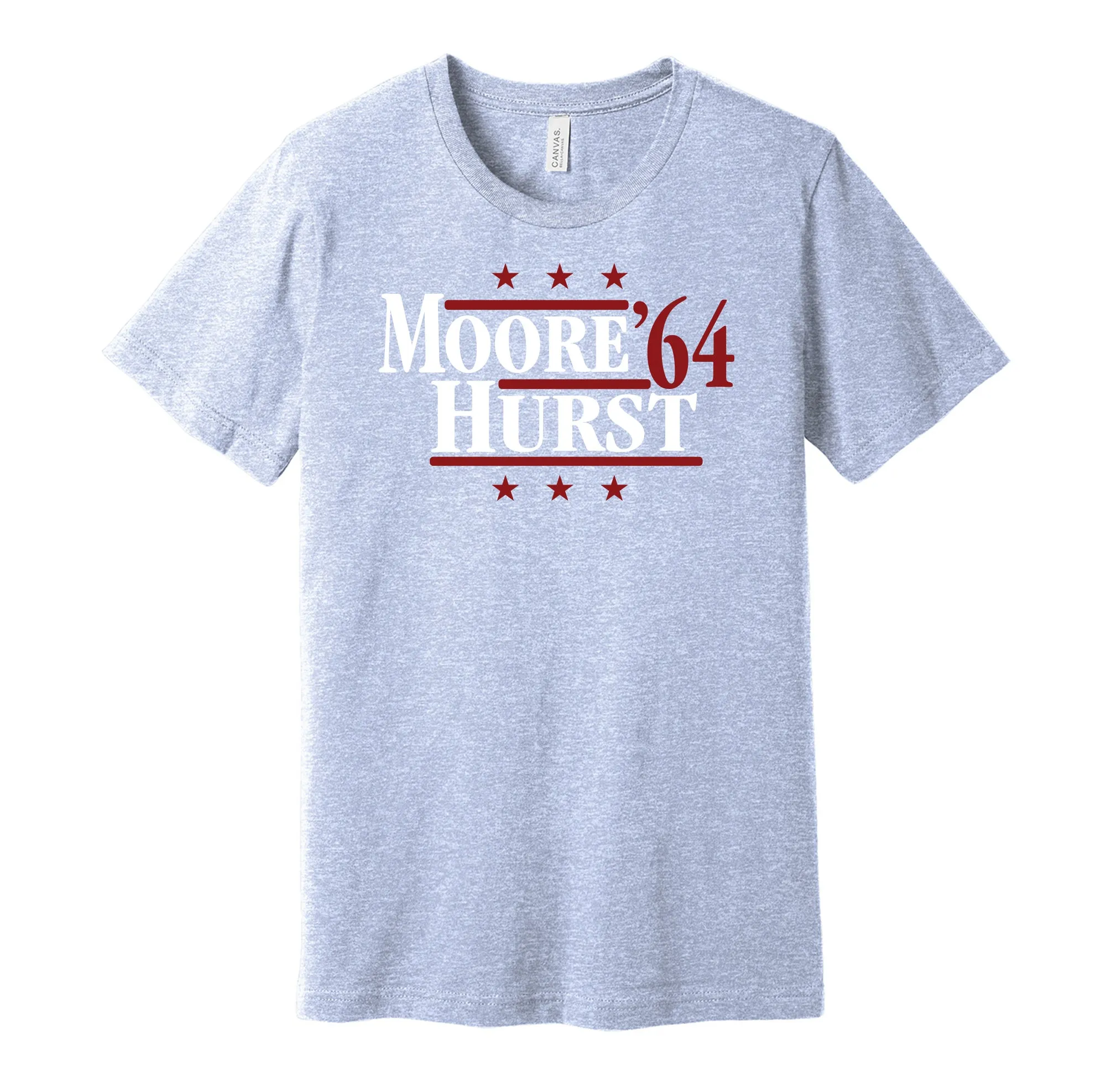 Moore & Hurst '64 - Stratford Football Legends Political Campaign Parody T-Shirt - Hyper Than Hype Shirts