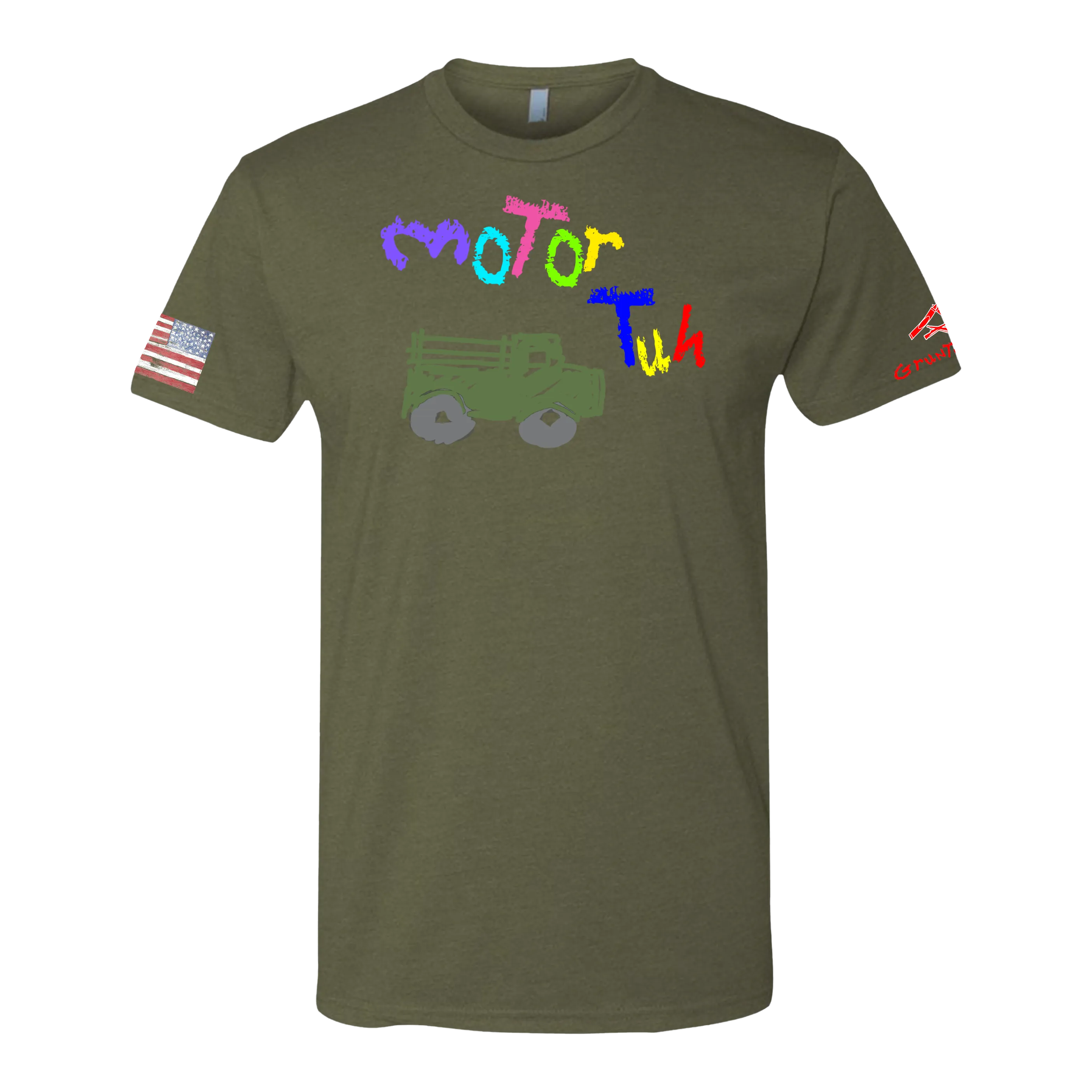 MOTOR TUH-Crayon Shirt (OD OR CHARCOAL GRAY)