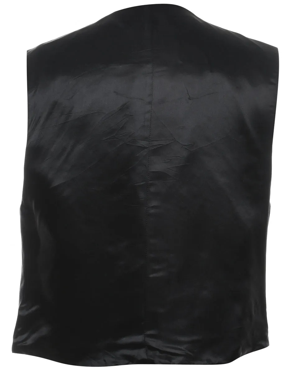 Nautical Black Waistcoat - M
