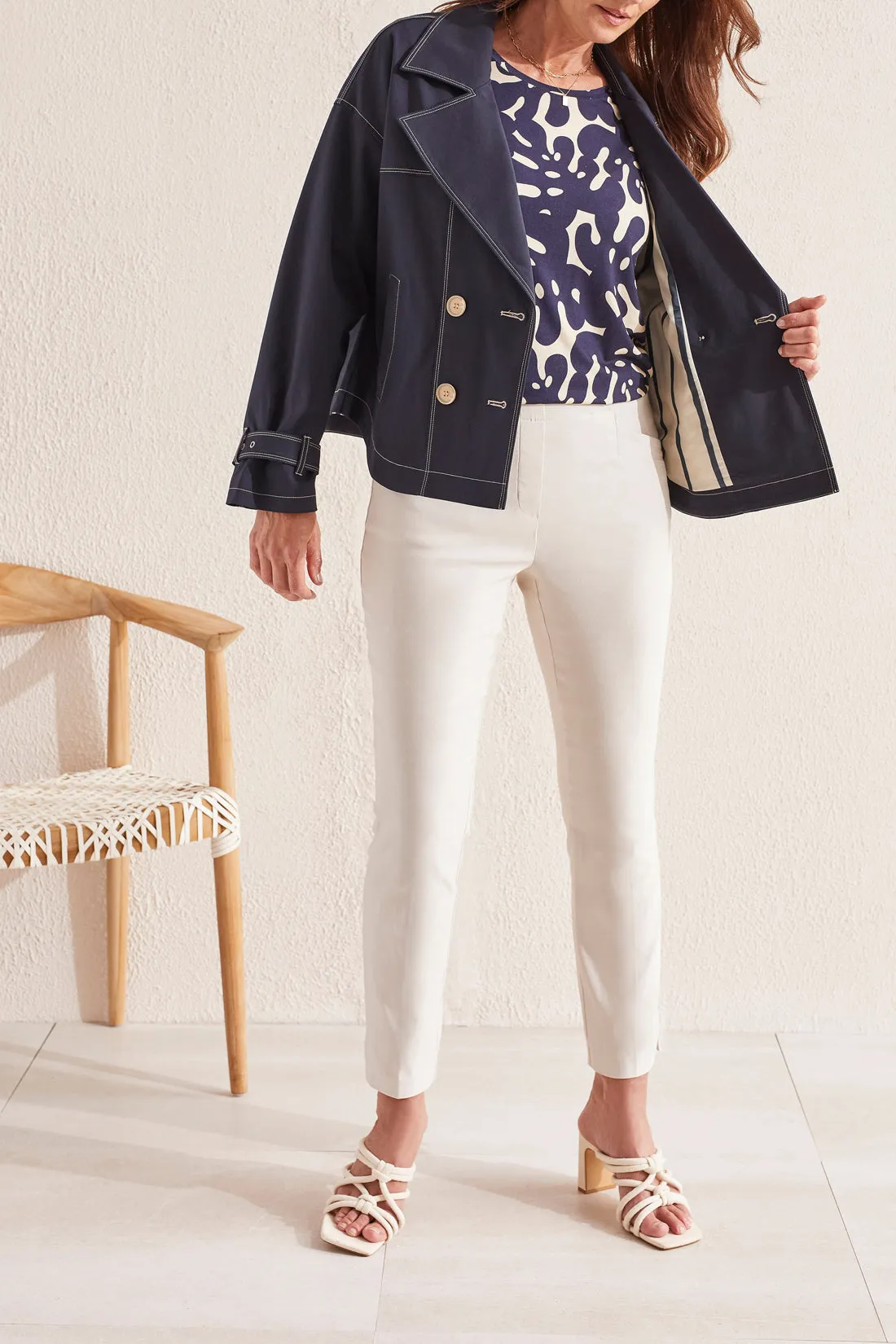 Nautical Double-Breasted Jacket