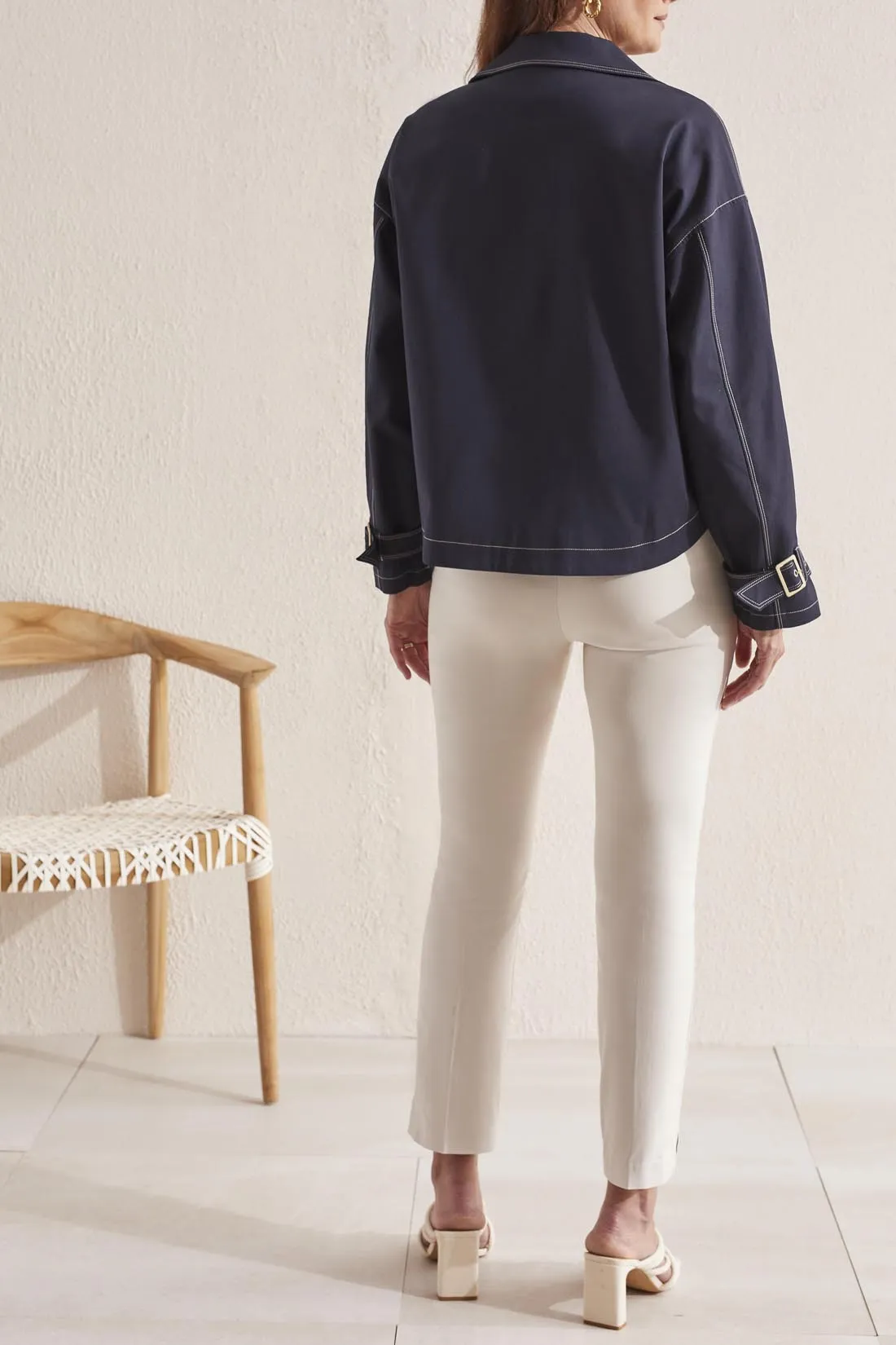 Nautical Double-Breasted Jacket