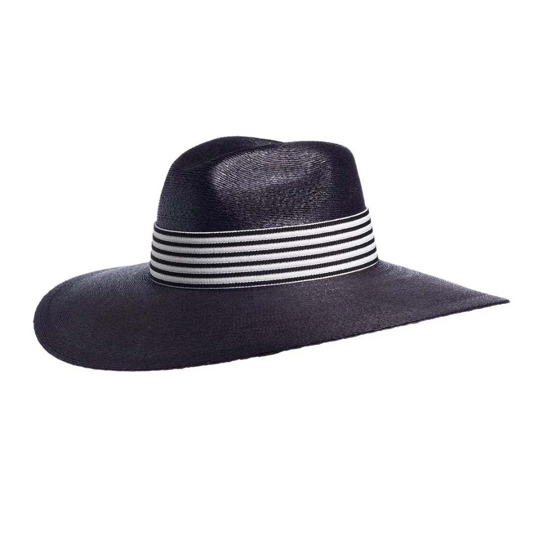 Nautical Palma Leaf Indigo Hat