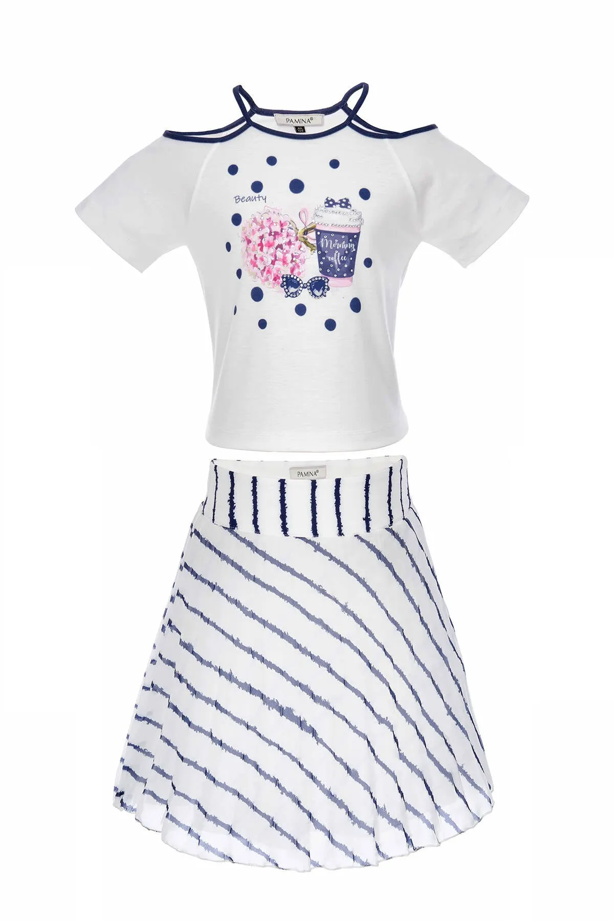 Nautical Summer Skirt Outfit for Girls