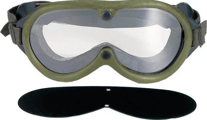 Olive Drab - Military GI Style Sun-Wind-Dust Goggles