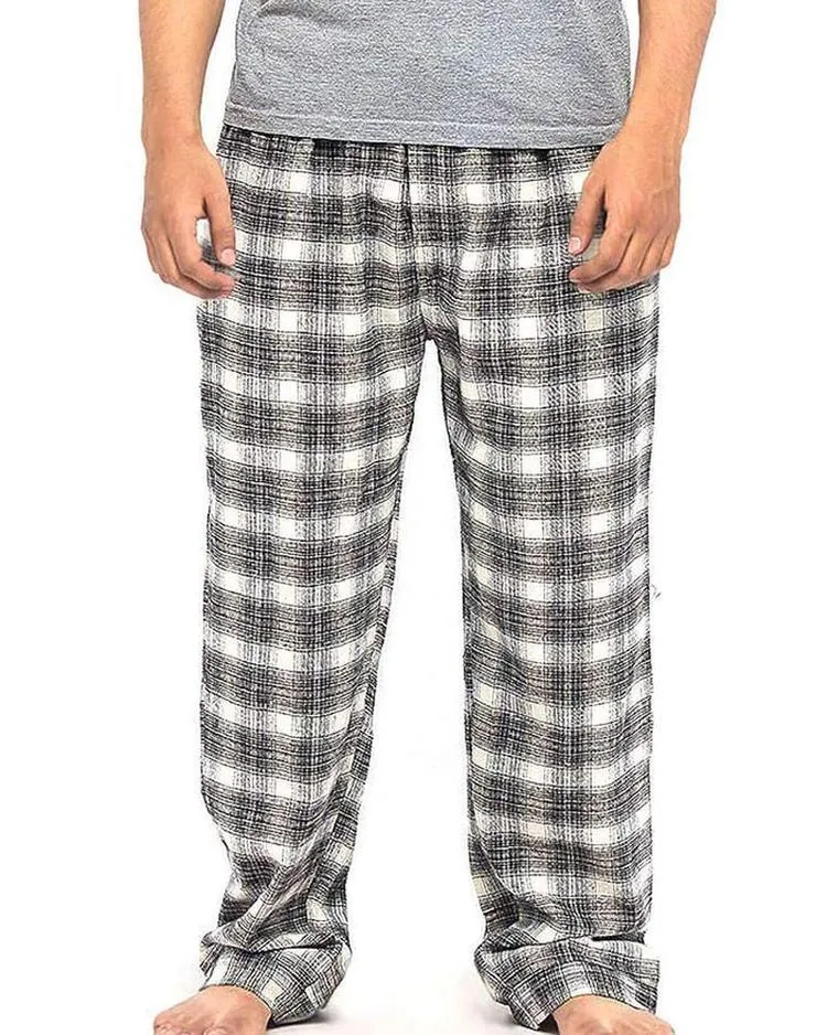 Pack of 2 - Men's Cotton Check Pajama - Cotton Yarn Dyed Flannel Men's Pajama MF-14