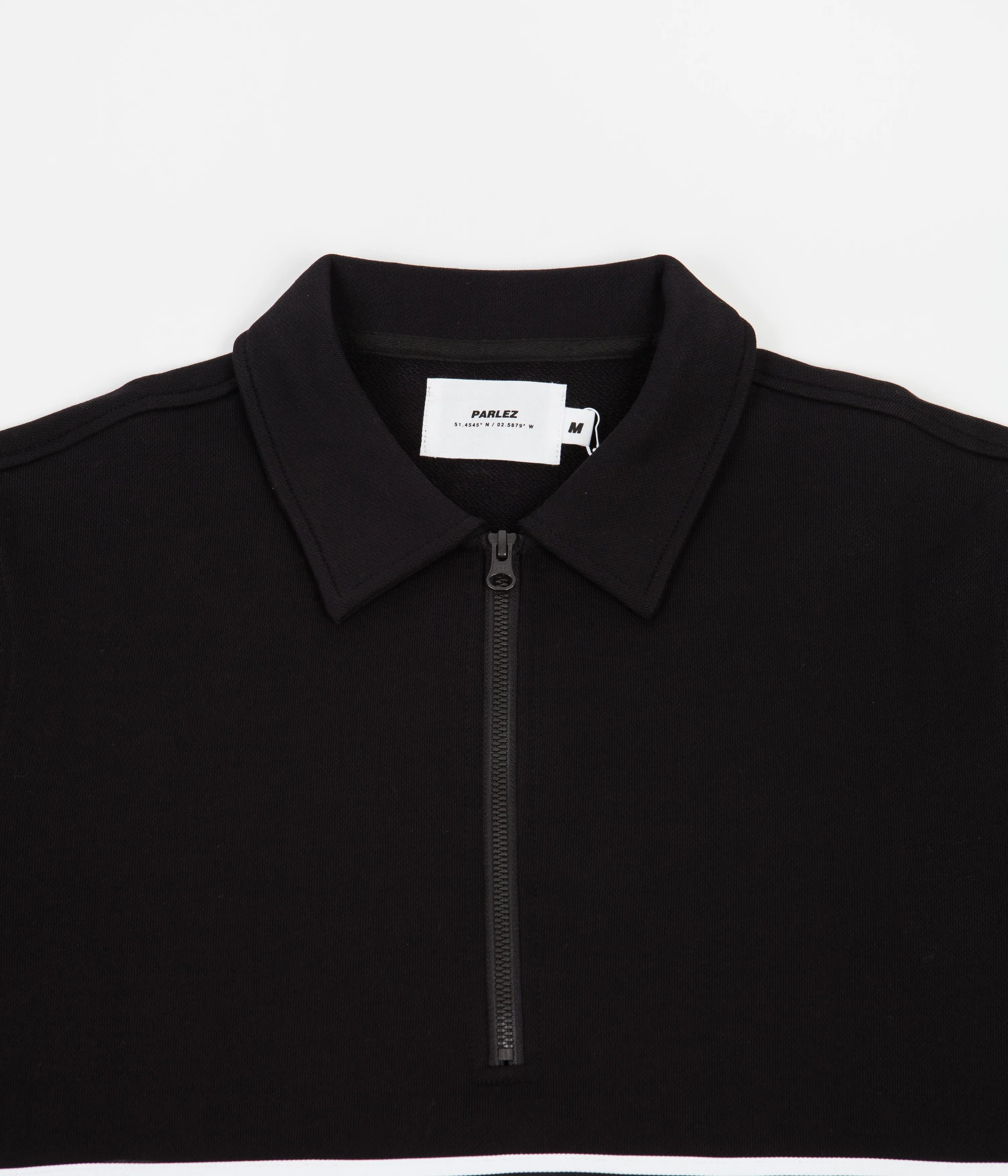 Parlez Payne 1/4 Zip Sweatshirt - Black