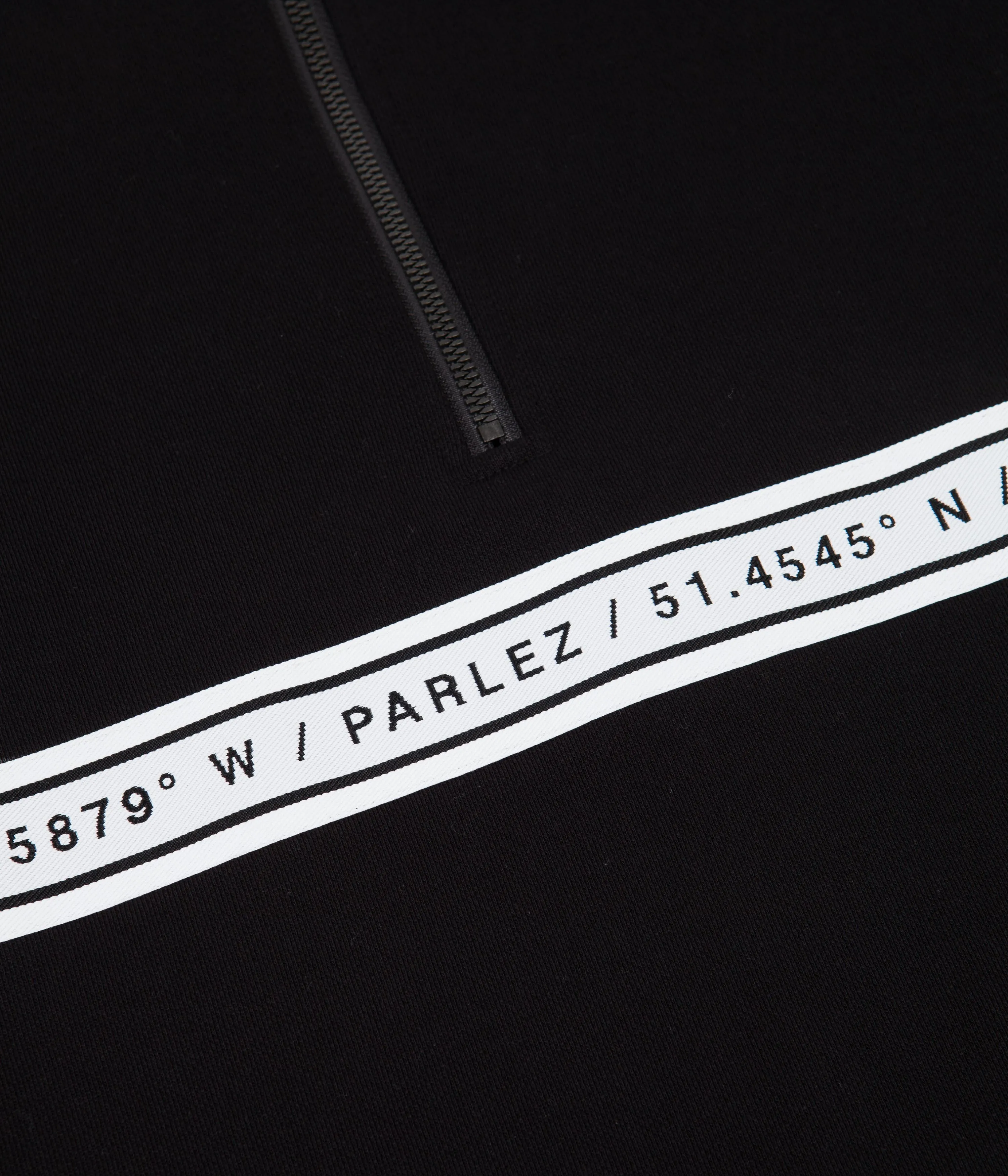Parlez Payne 1/4 Zip Sweatshirt - Black