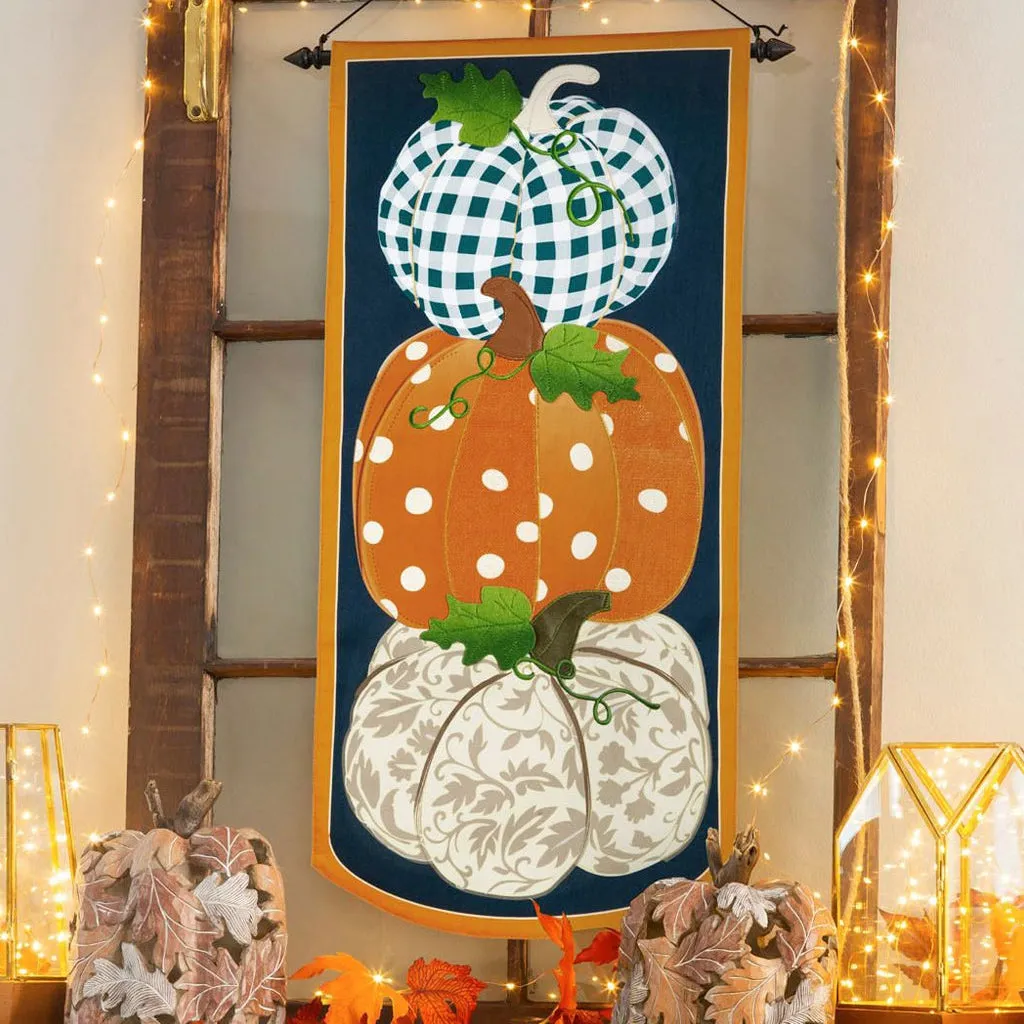 Patterned Pumpkins Everlasting Impressions Textile Decor