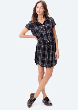 Peyton Plaid Shirt Dress