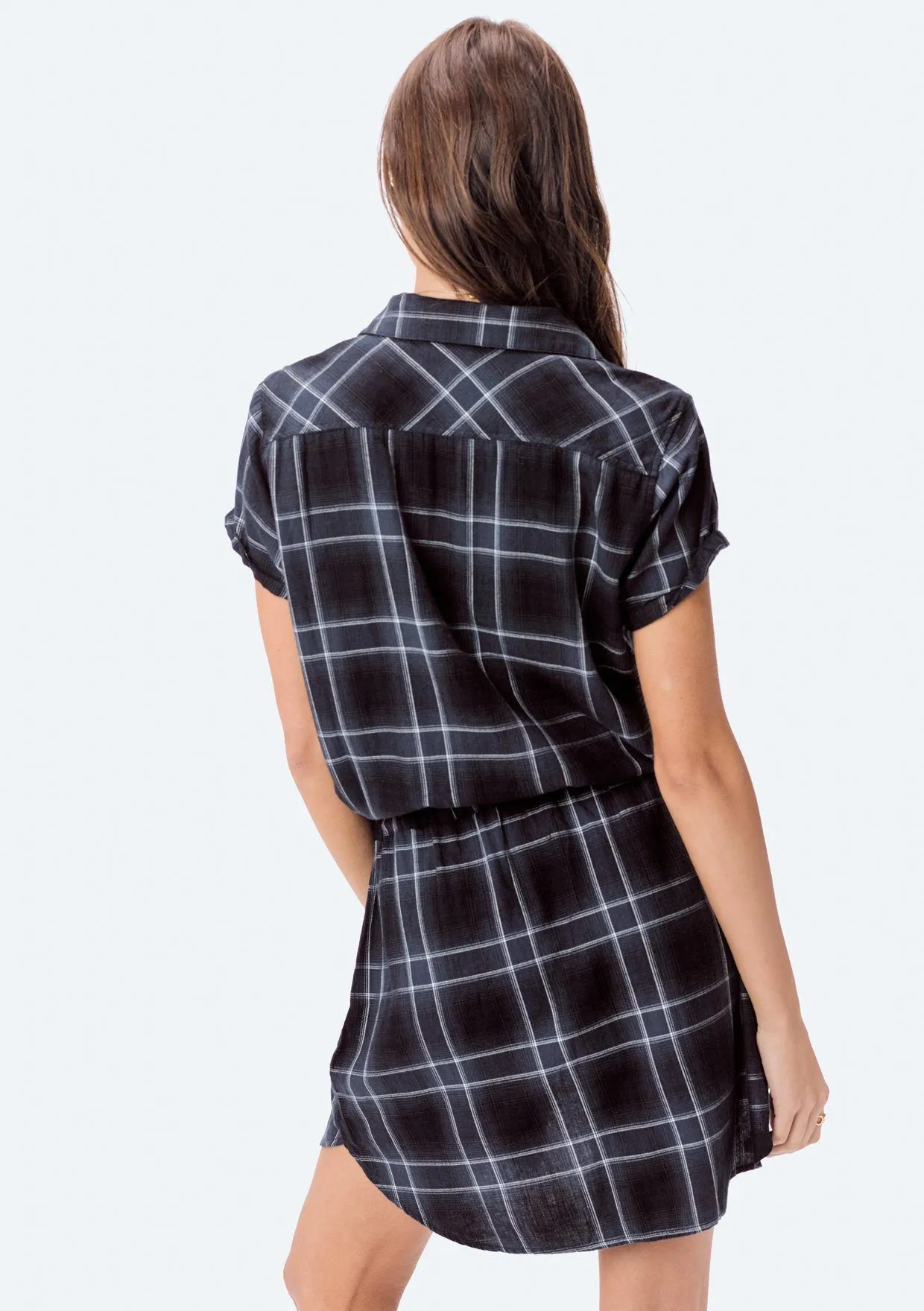 Peyton Plaid Shirt Dress