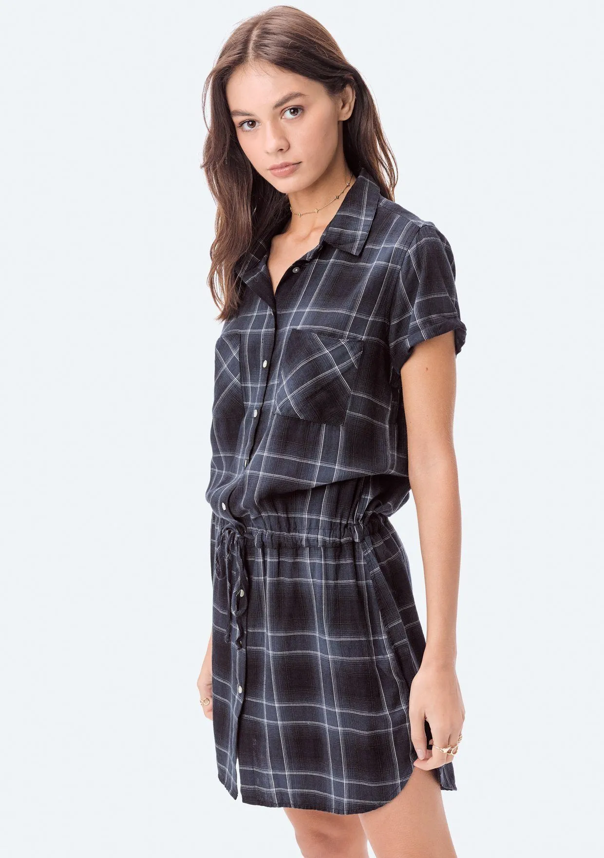 Peyton Plaid Shirt Dress