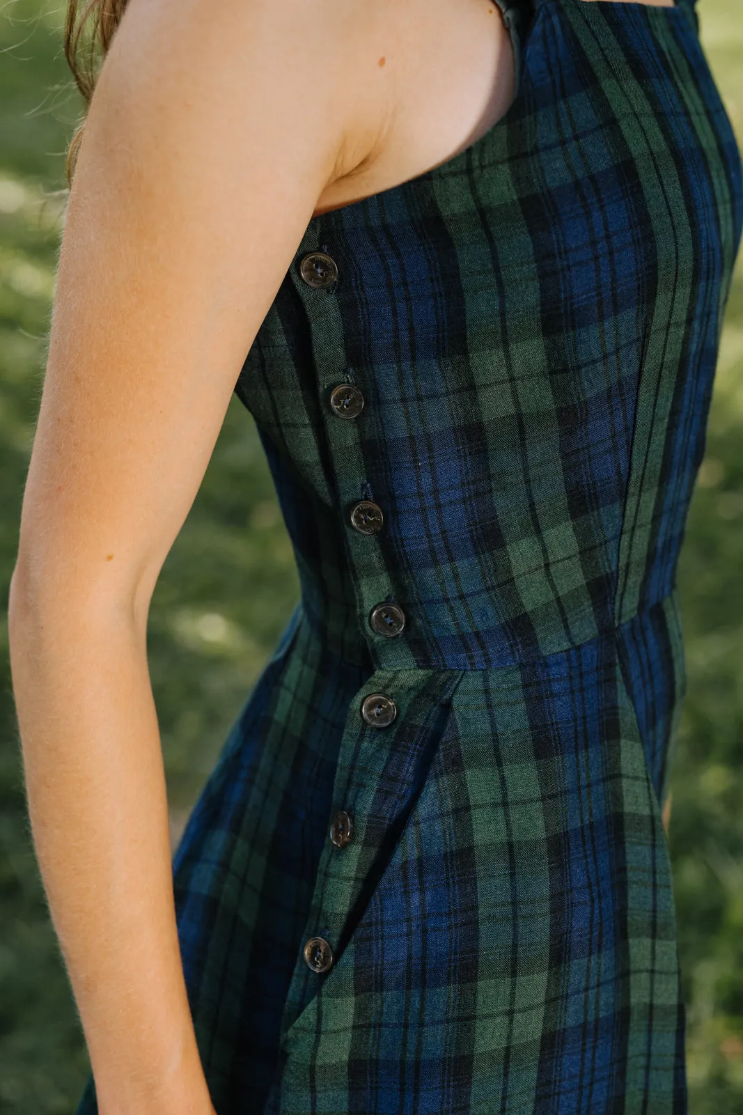 Pinafore Dress, Sleeveless, Patterned