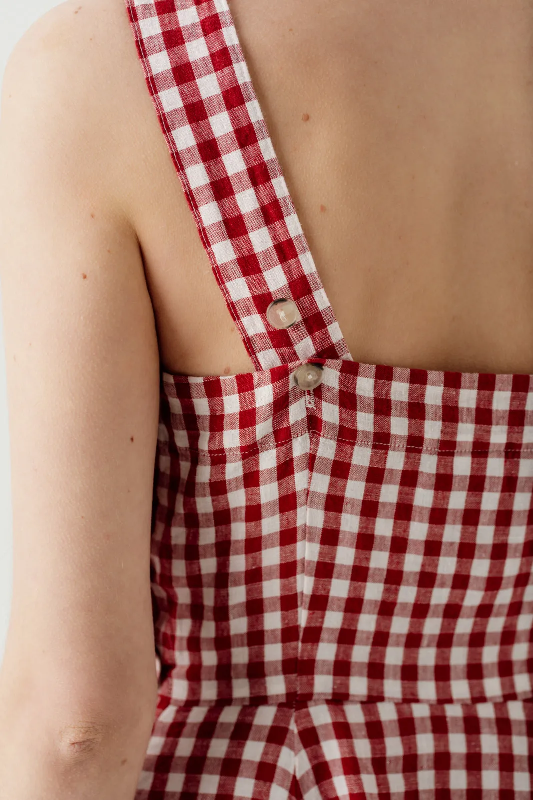 Pinafore Dress, Sleeveless, Patterned