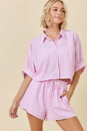 Pink and Pinstriped Set