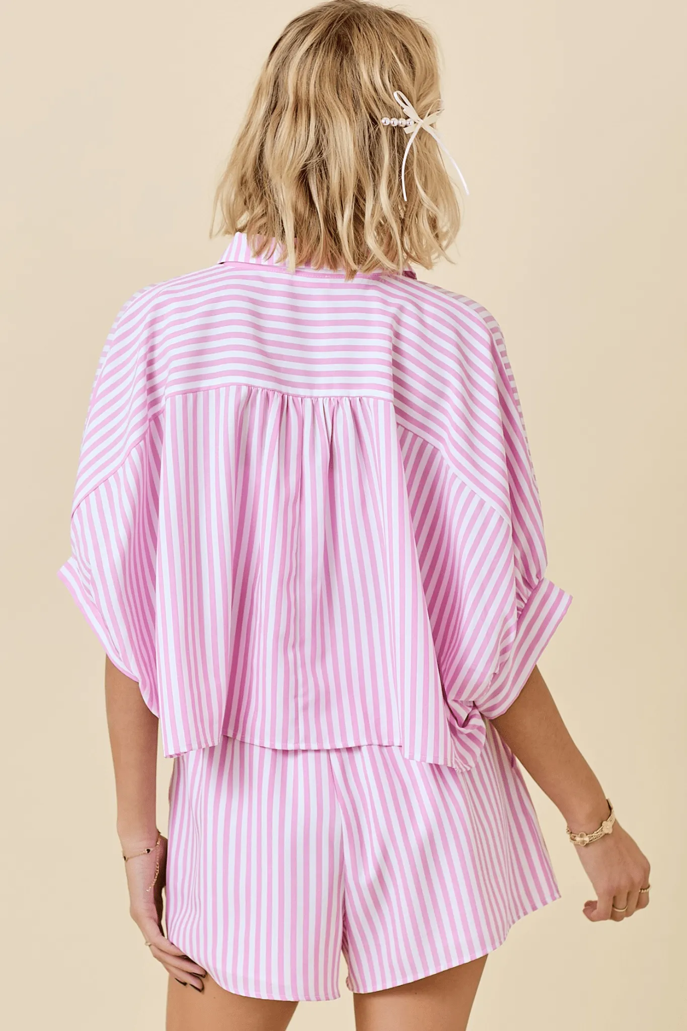 Pink and Pinstriped Set