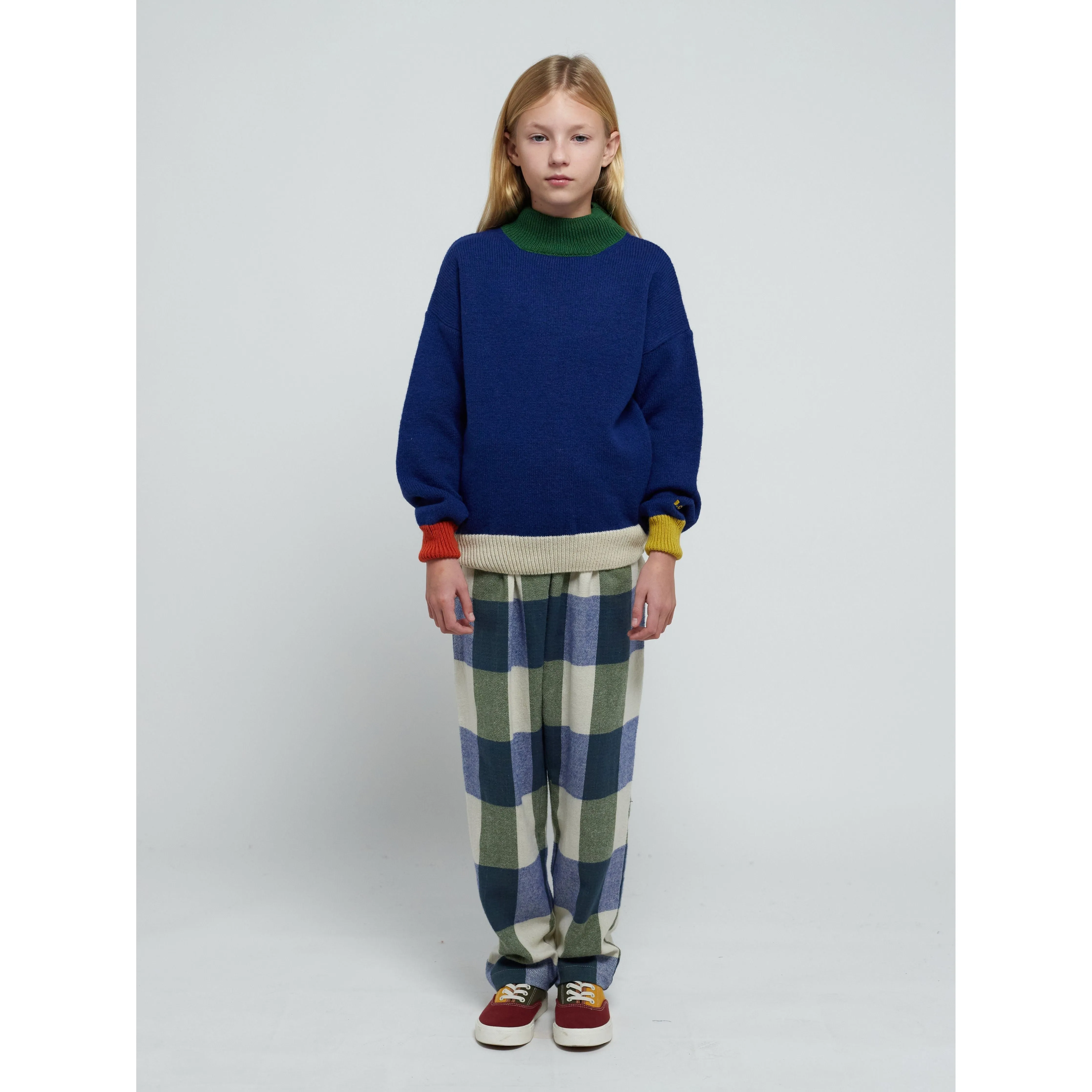 Plaid Check Jacquard Pants