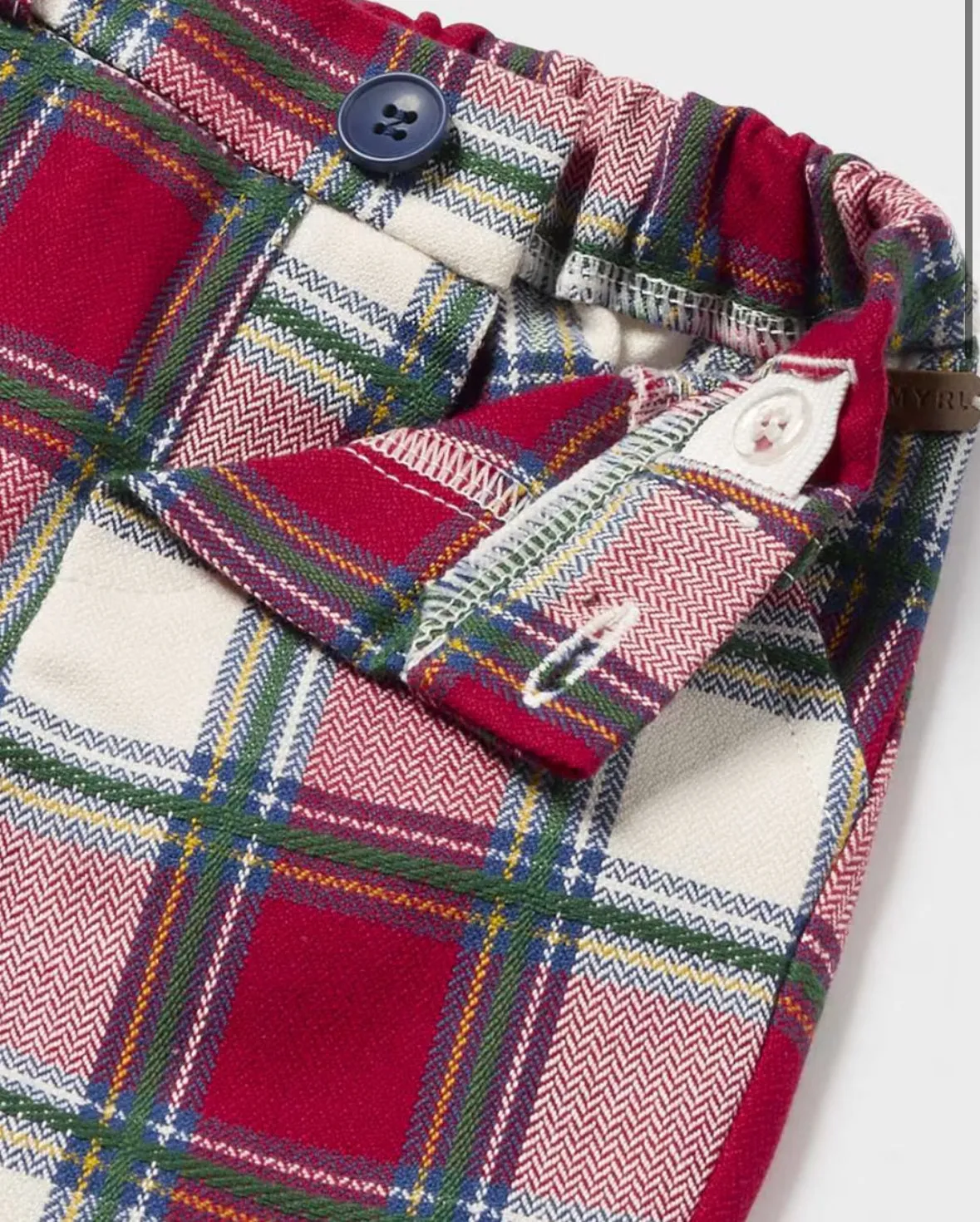 Plaid Infant Trousers