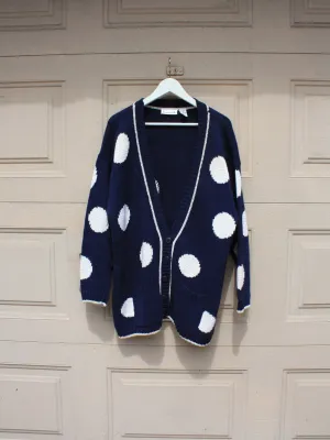 Polka Dot Cotton Cardigan