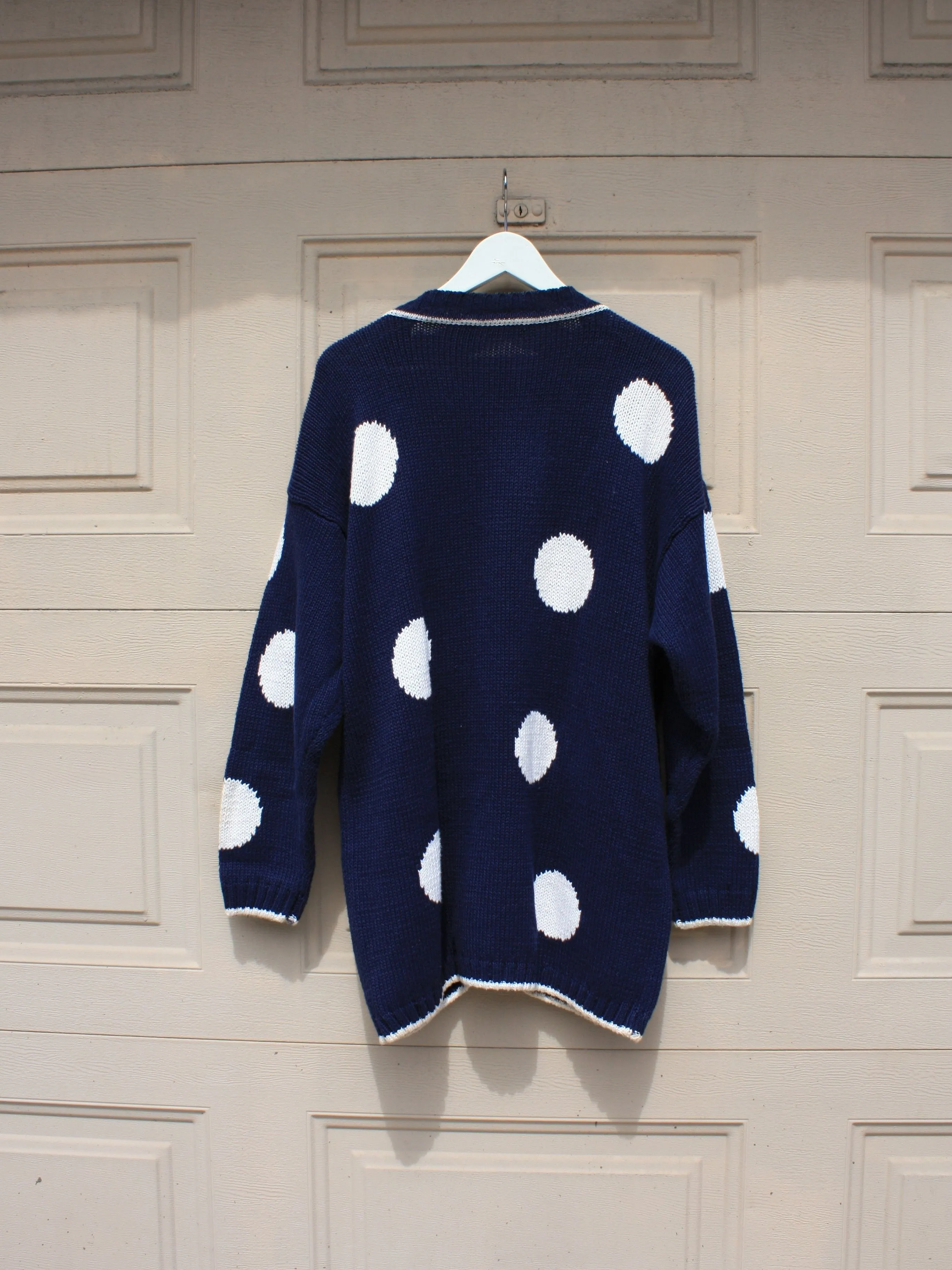 Polka Dot Cotton Cardigan