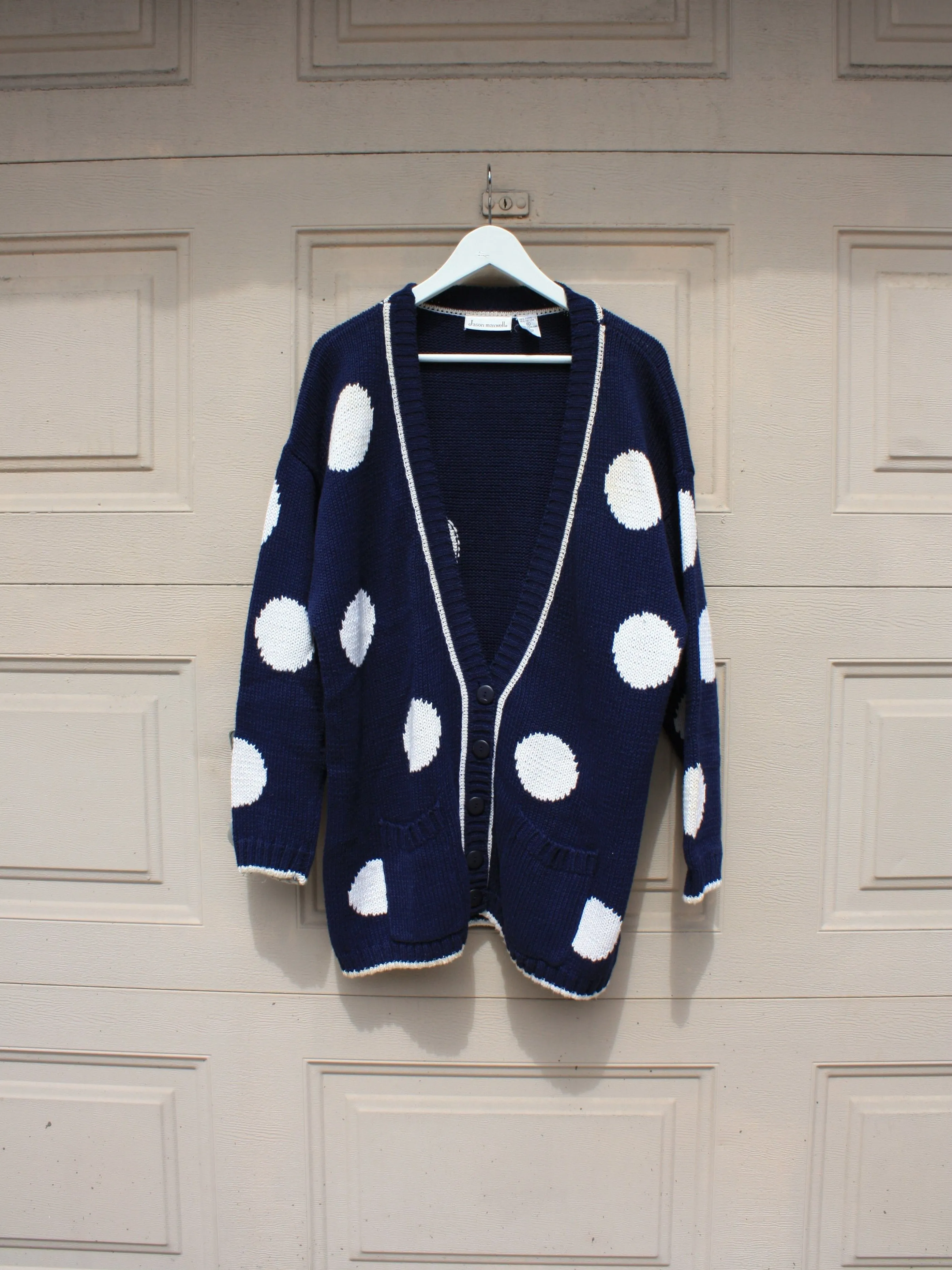 Polka Dot Cotton Cardigan