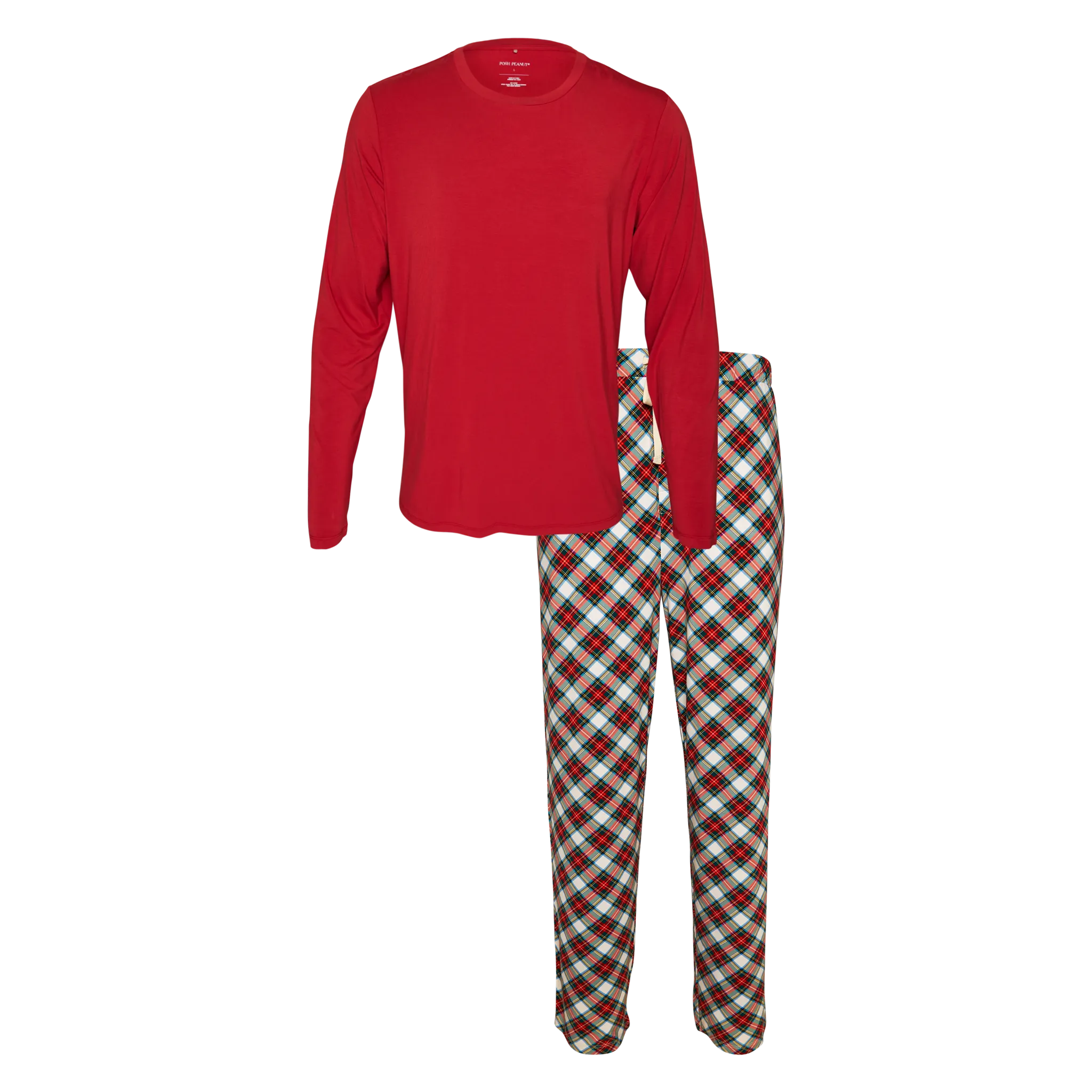 Posh Peanut Men's Long Sleeve Loungewear Pajama Set in Marqui