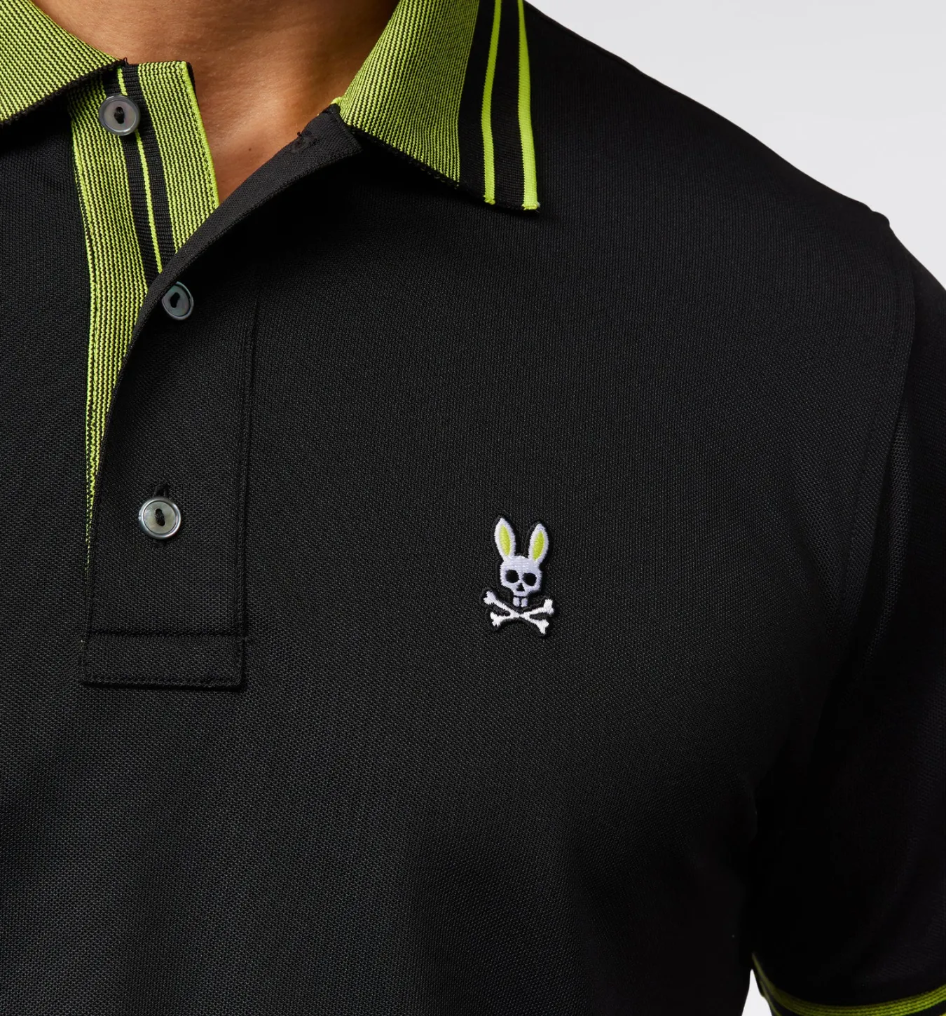 Psycho Bunny Collins Sport Polo - Black
