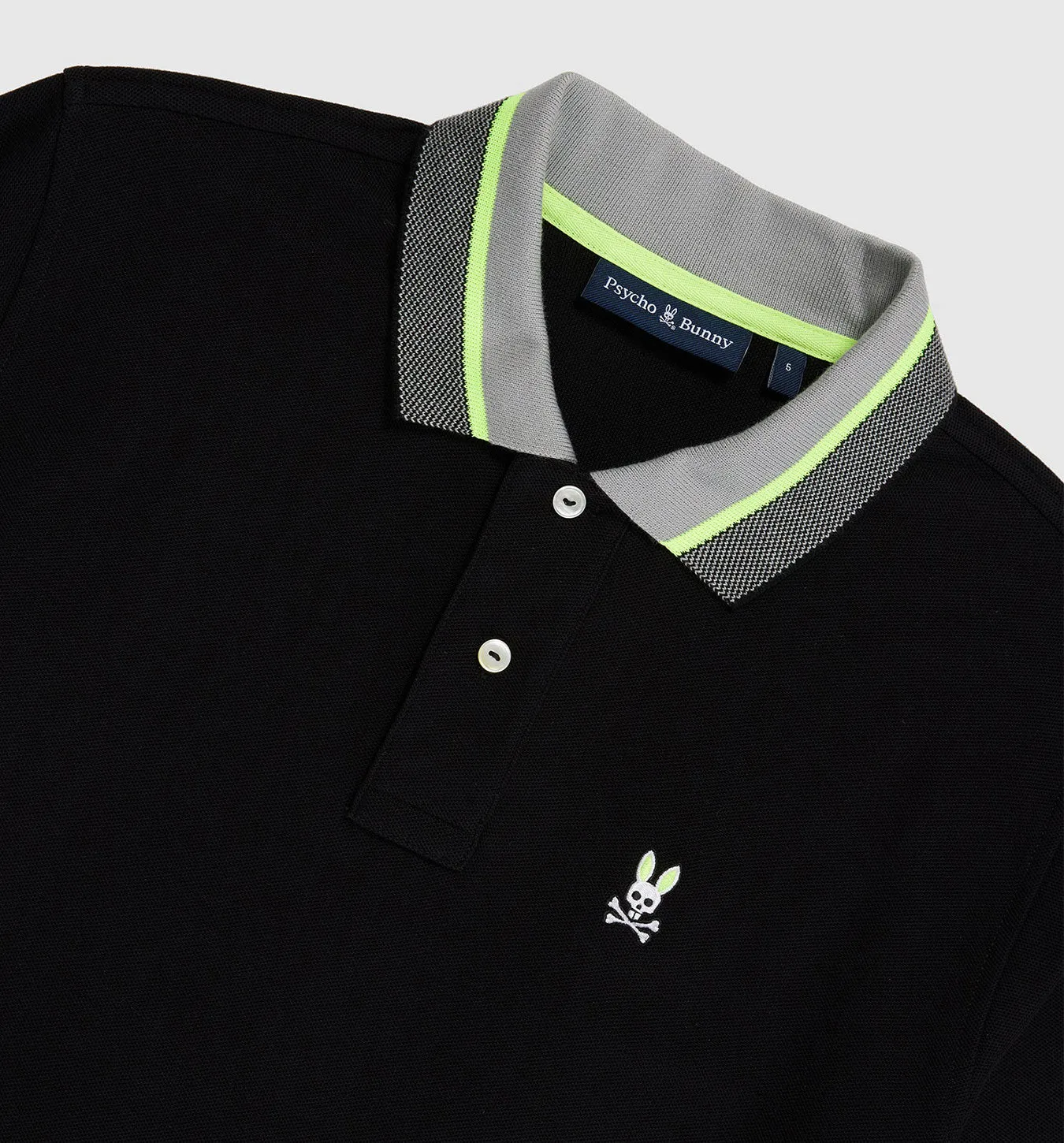 Psycho Bunny Manteno Pique Polo - Black