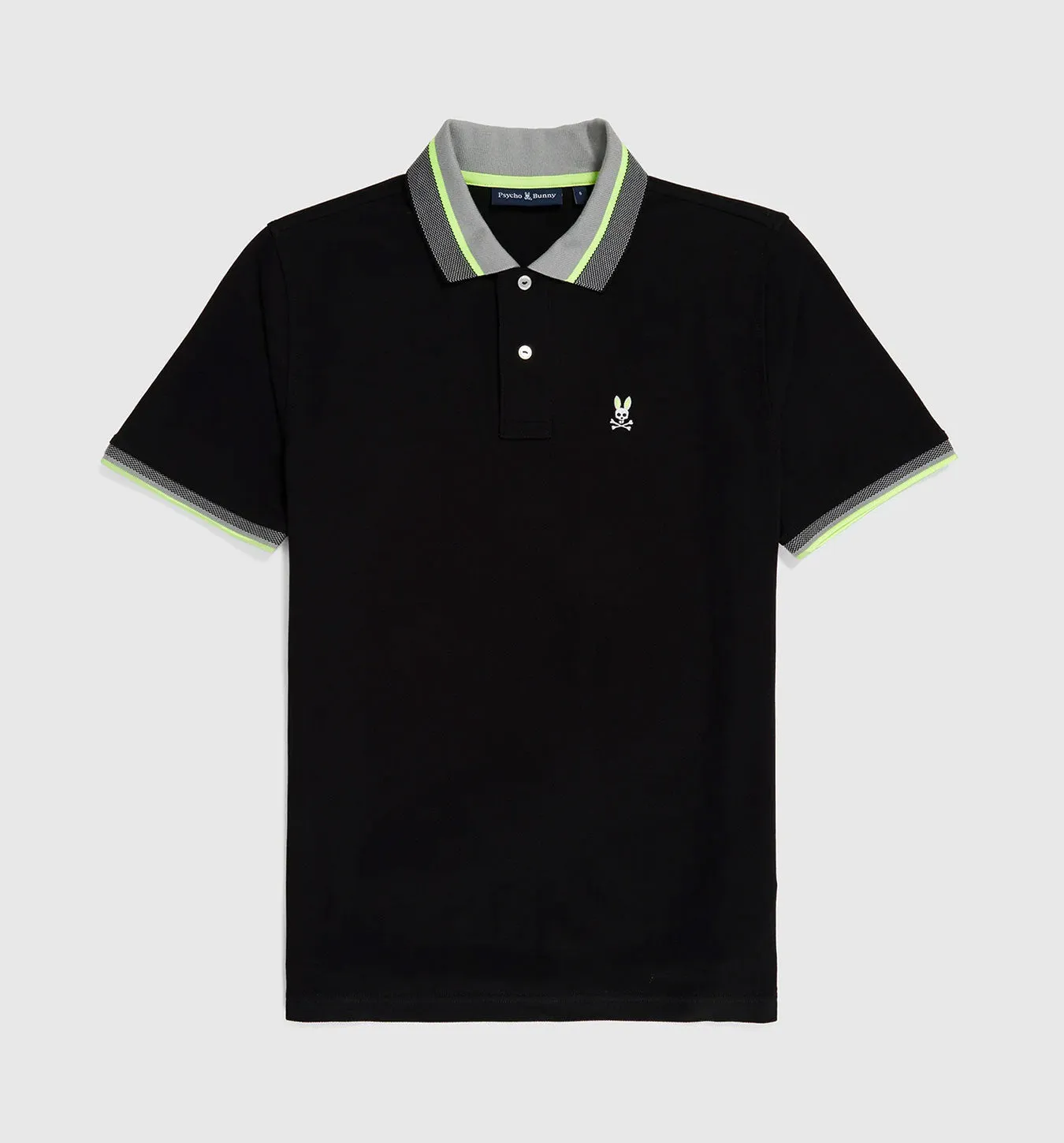 Psycho Bunny Manteno Pique Polo - Black