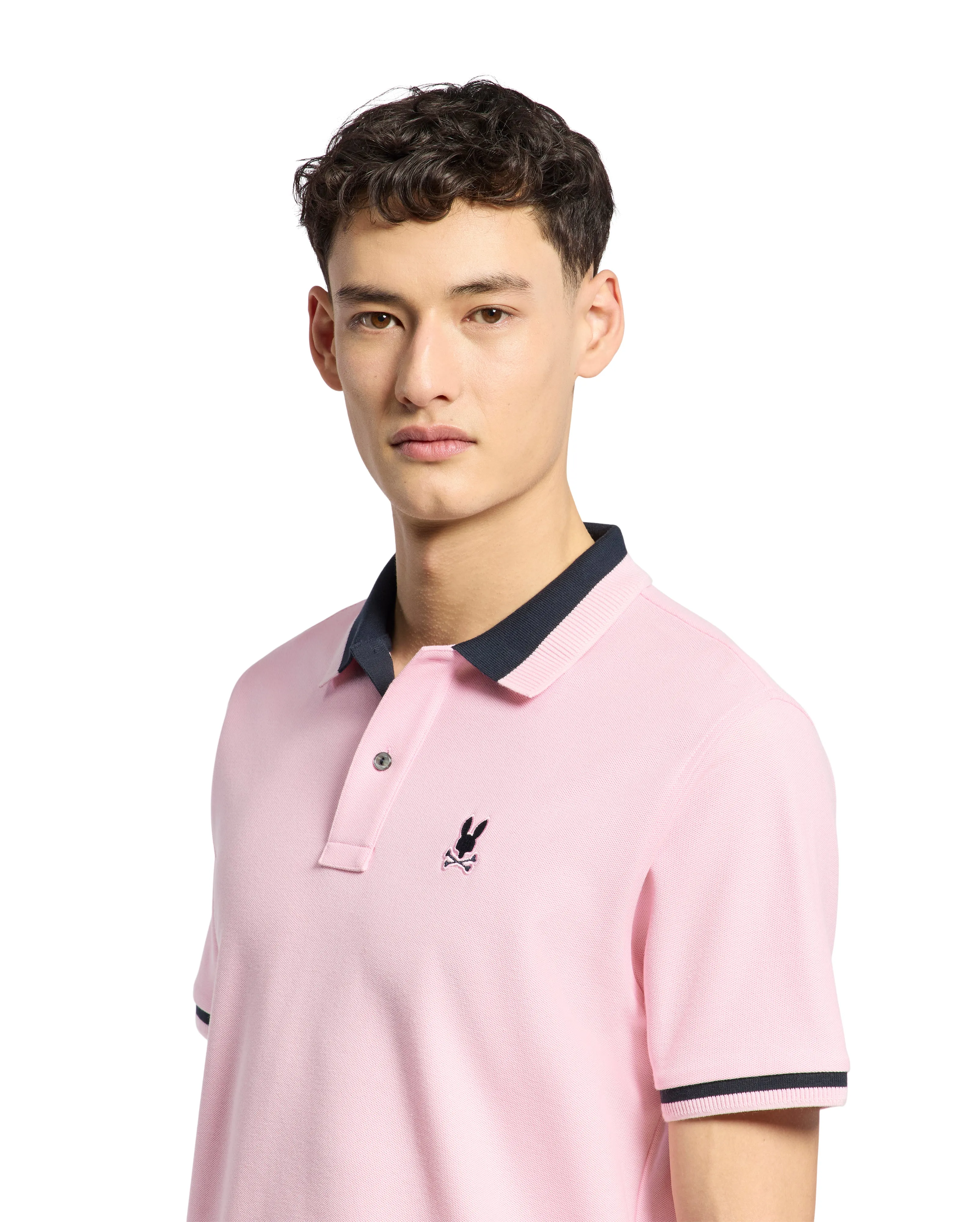 Psycho Bunny Men's Newman Polo - Romance Rose
