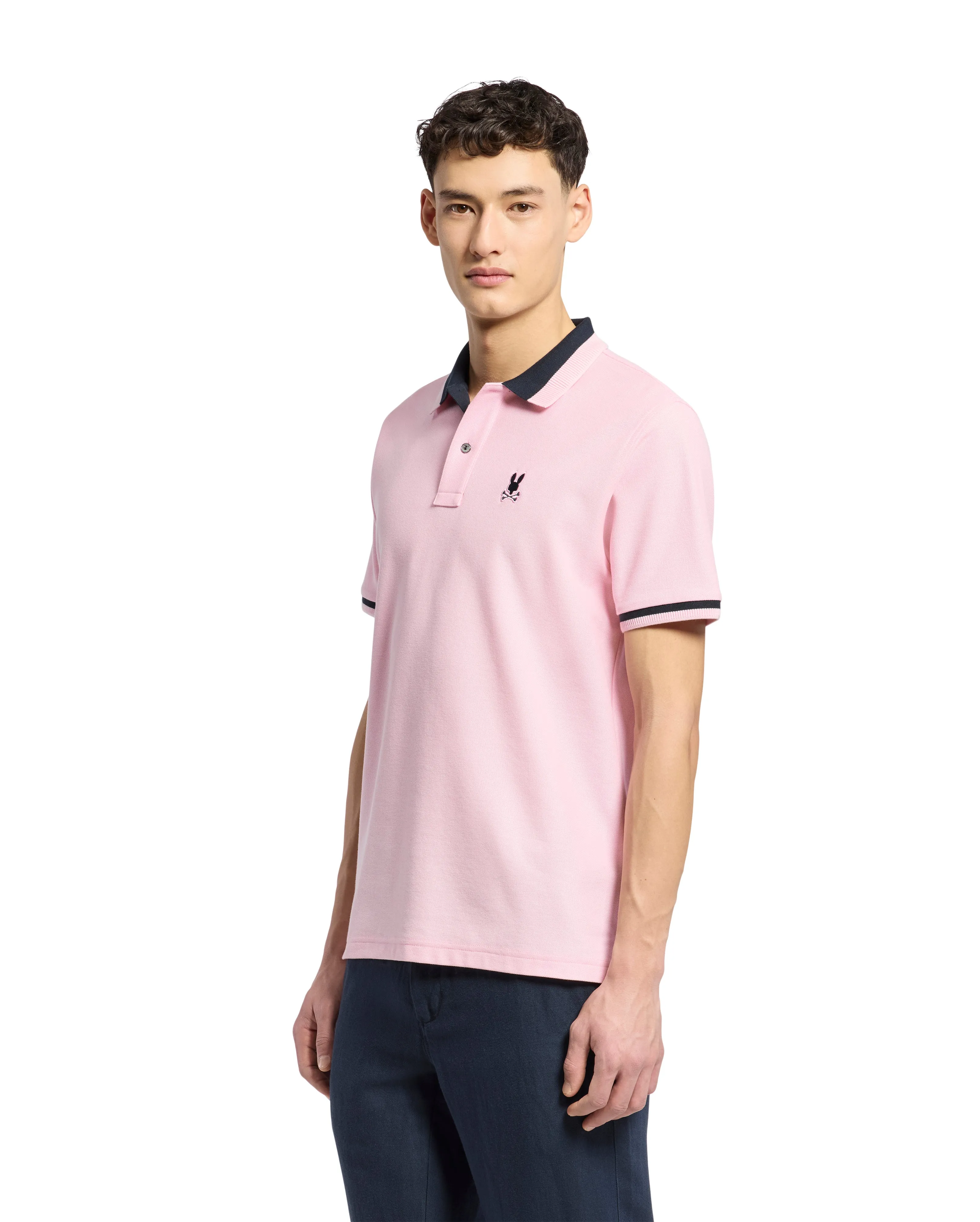 Psycho Bunny Men's Newman Polo - Romance Rose