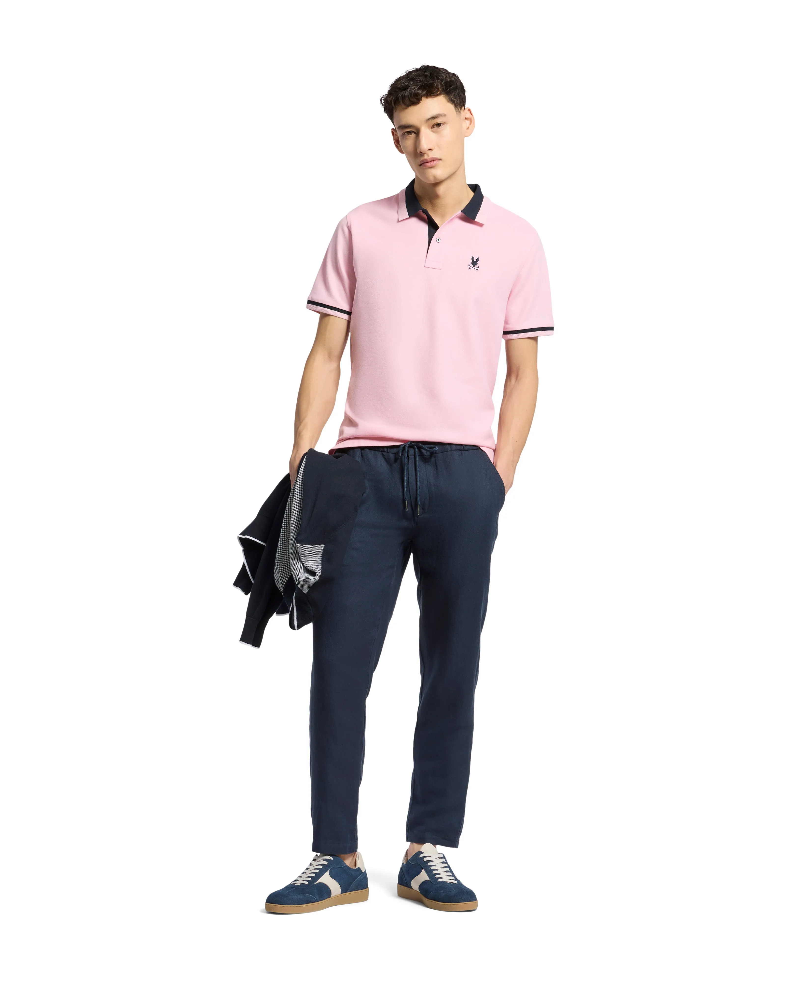 Psycho Bunny Men's Newman Polo - Romance Rose