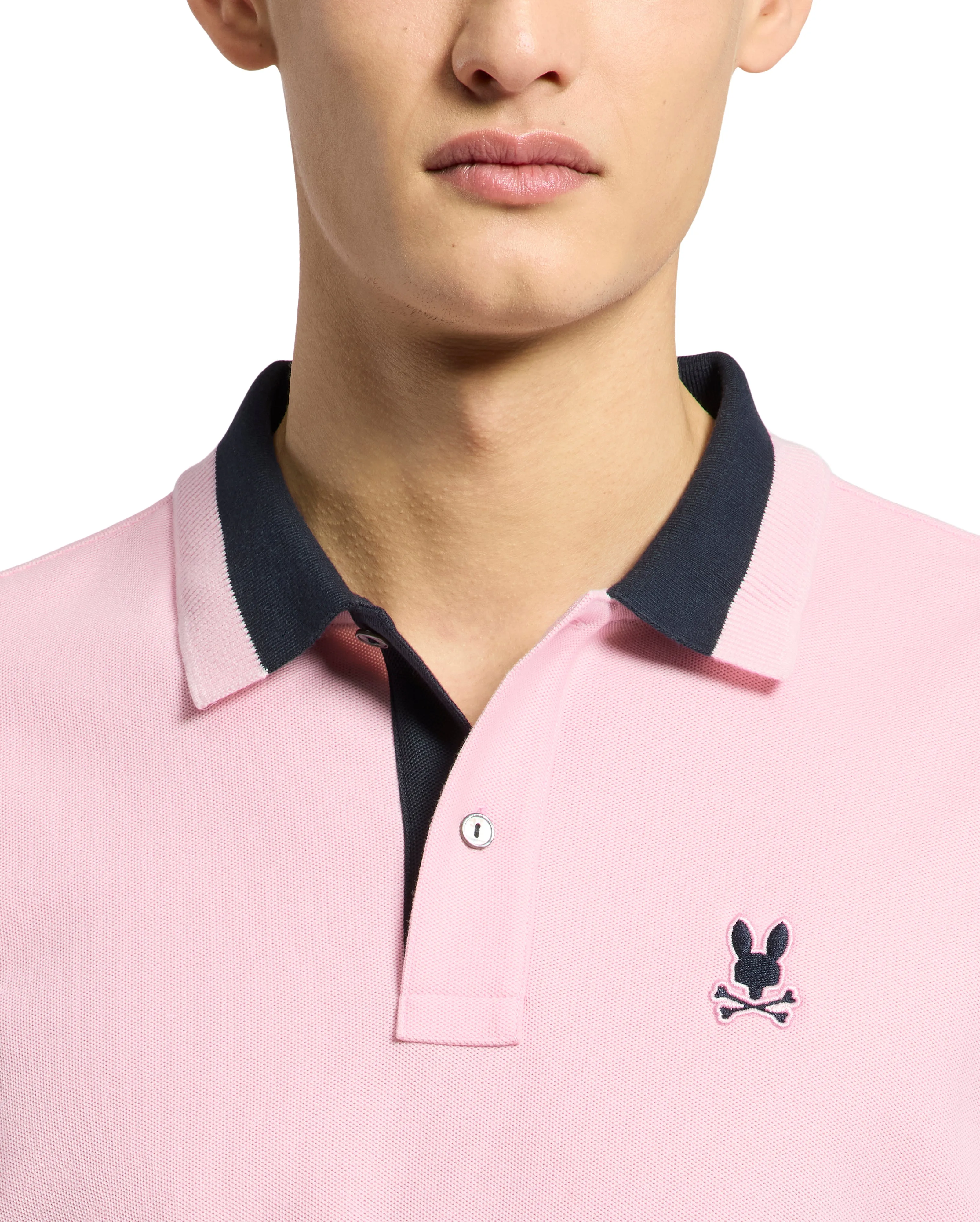 Psycho Bunny Men's Newman Polo - Romance Rose